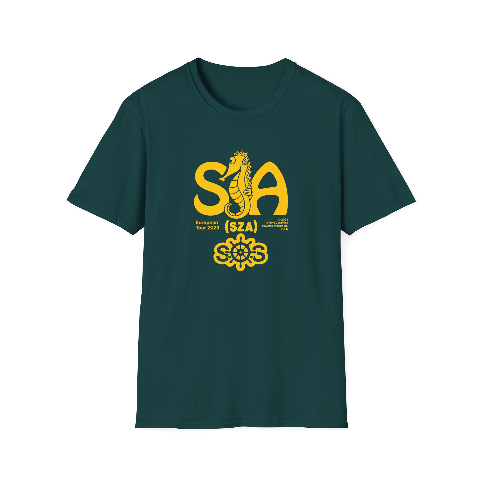 Sza Sos Seahouse Tour Unisex Softstyle T-Shirt - Image 7