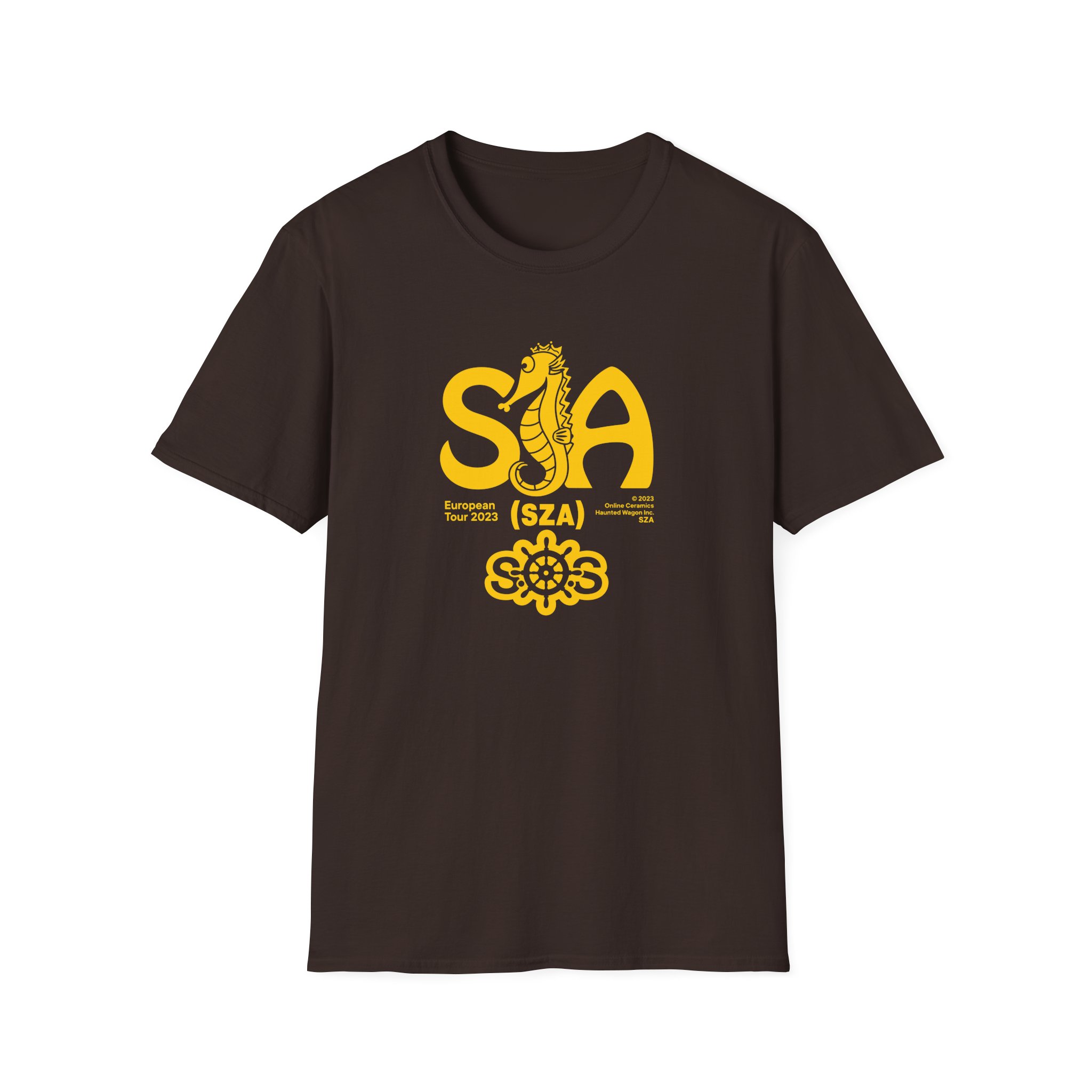 Sza Sos Seahouse Tour Unisex Softstyle T-Shirt - Image 3