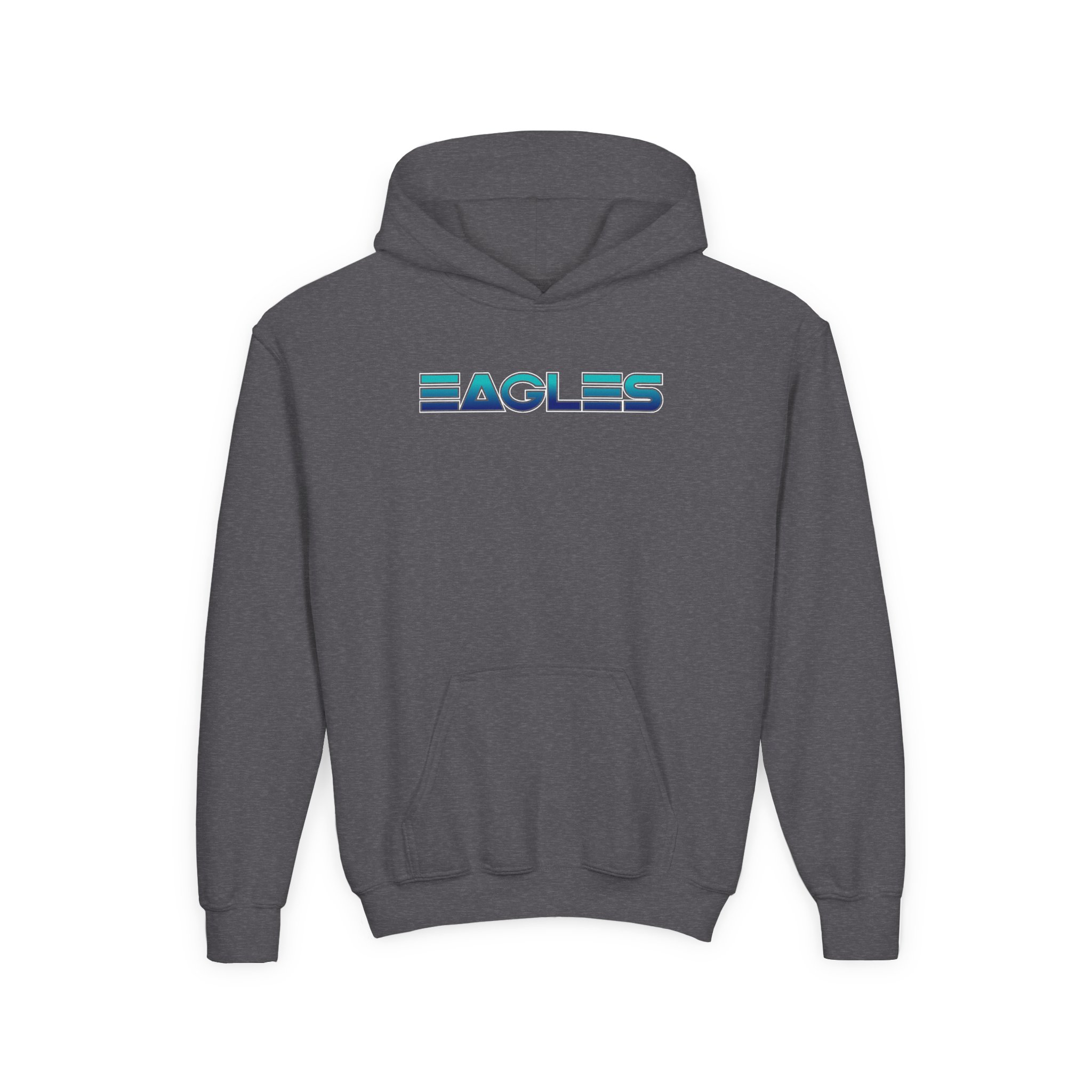 Youth The Eagles One of These Nights Logo Heavy Blend Hooded Sweatshirt - Image 7