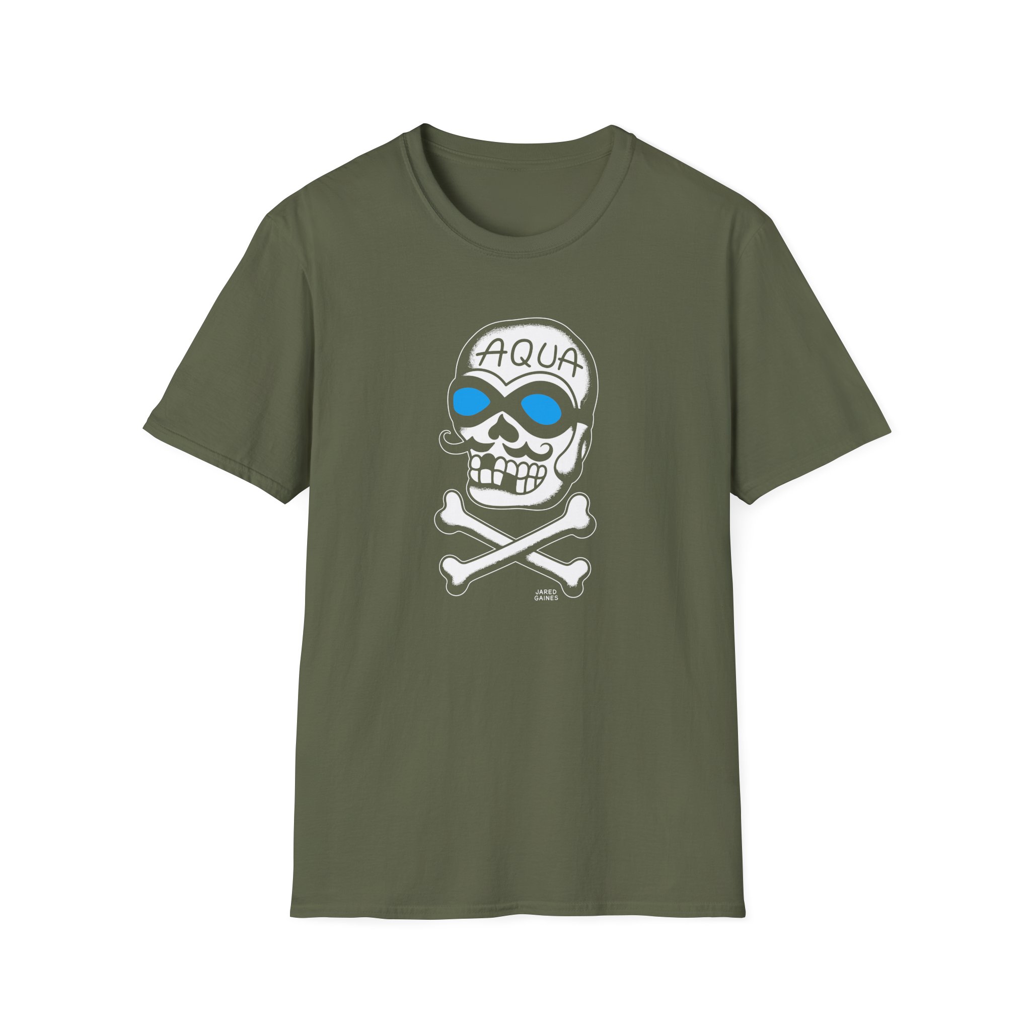The Aquabats! * Jared Gaines AquaSkully! Unisex Softstyle T-Shirt - Image 7