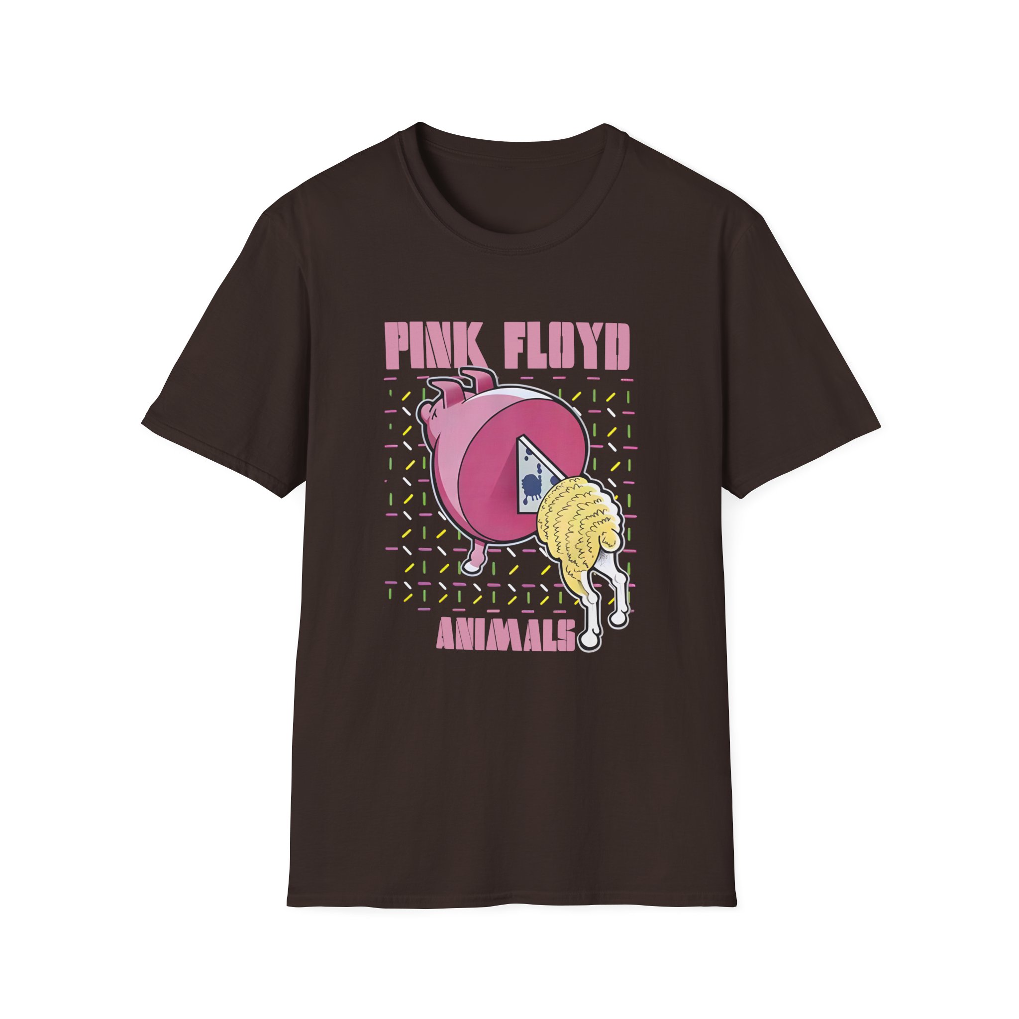 Pink Floyd Animals Oink Oink Unisex Softstyle T-Shirt - Image 3