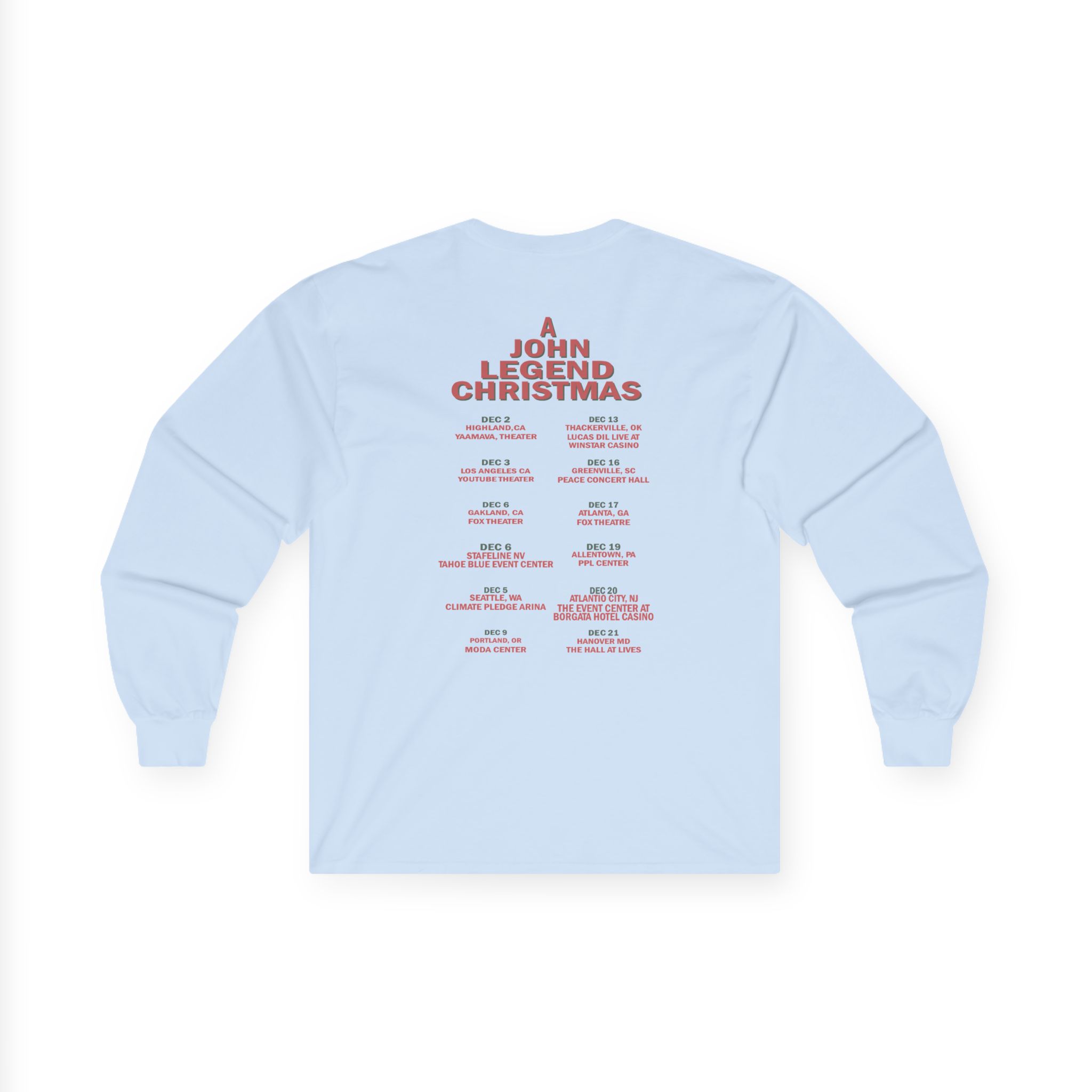 John Legend Ivory Tour Unisex Ultra Cotton Long Sleeve Tee - Image 8