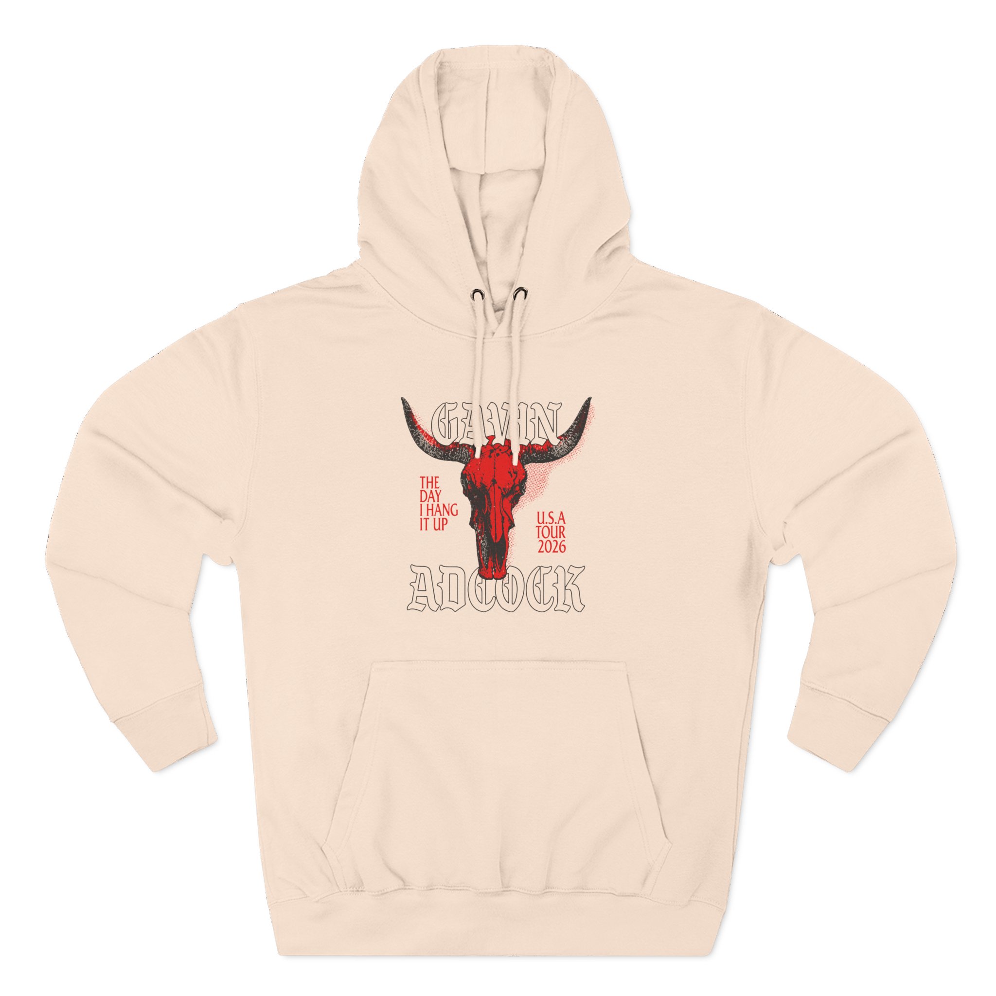 Gavin Adcock Ivory Steerhead Three-Panel Fleece Hoodie - Image 5