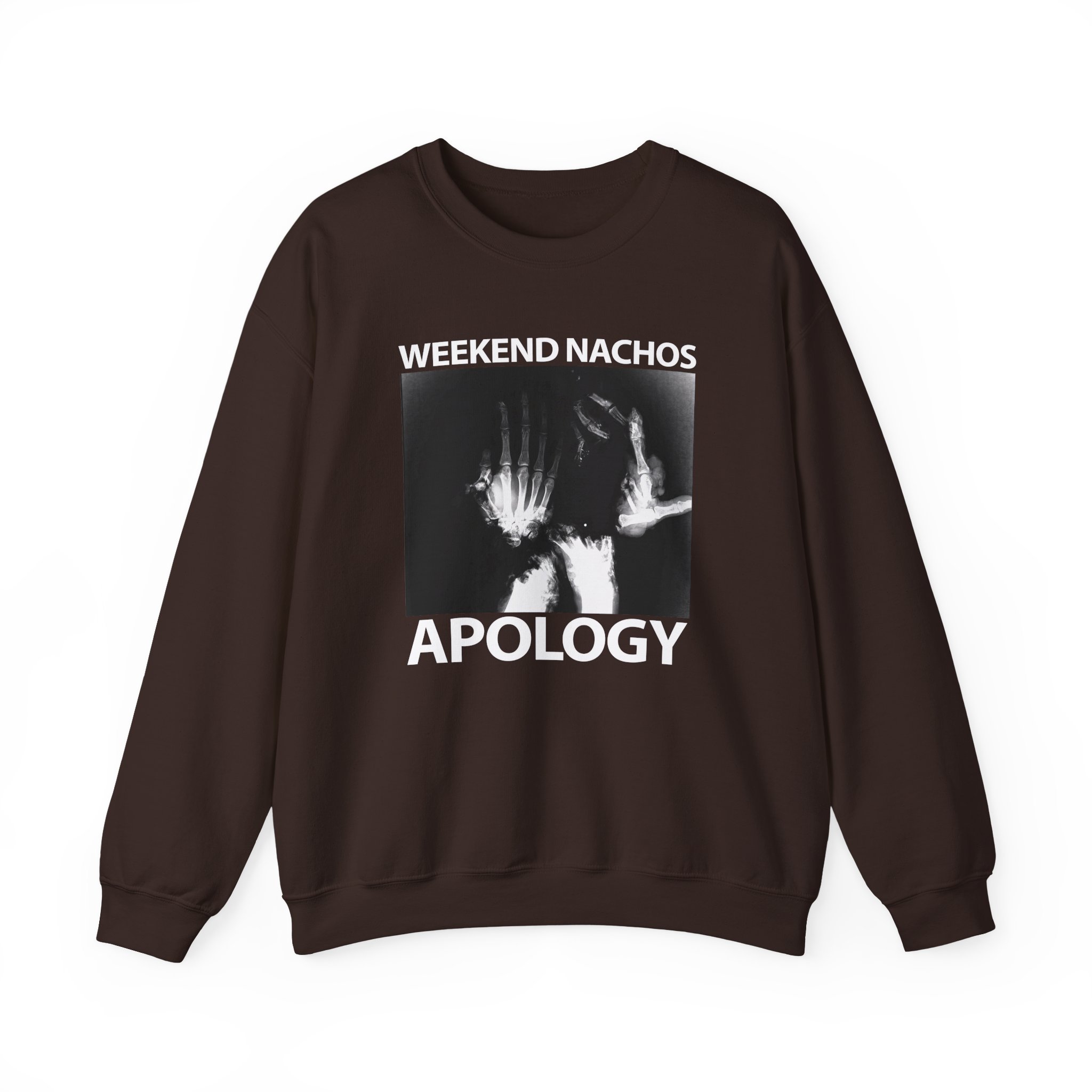 Weekend Nachos Apology Unisex Heavy Blend™ Crewneck Sweatshirt - Image 5