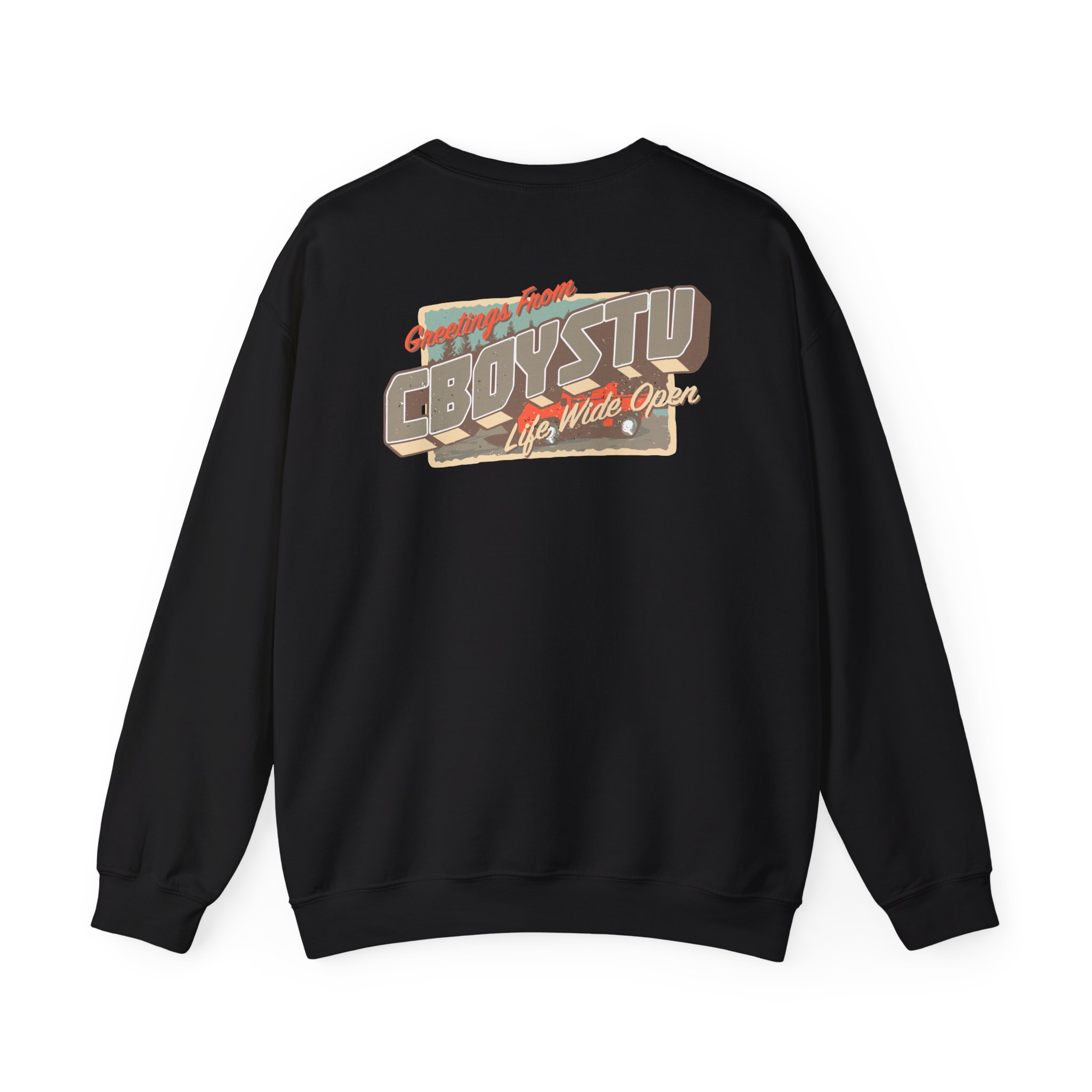 Cboystv Postcard Unisex Heavy Blend™ Crewneck Sweatshirt - Image 2