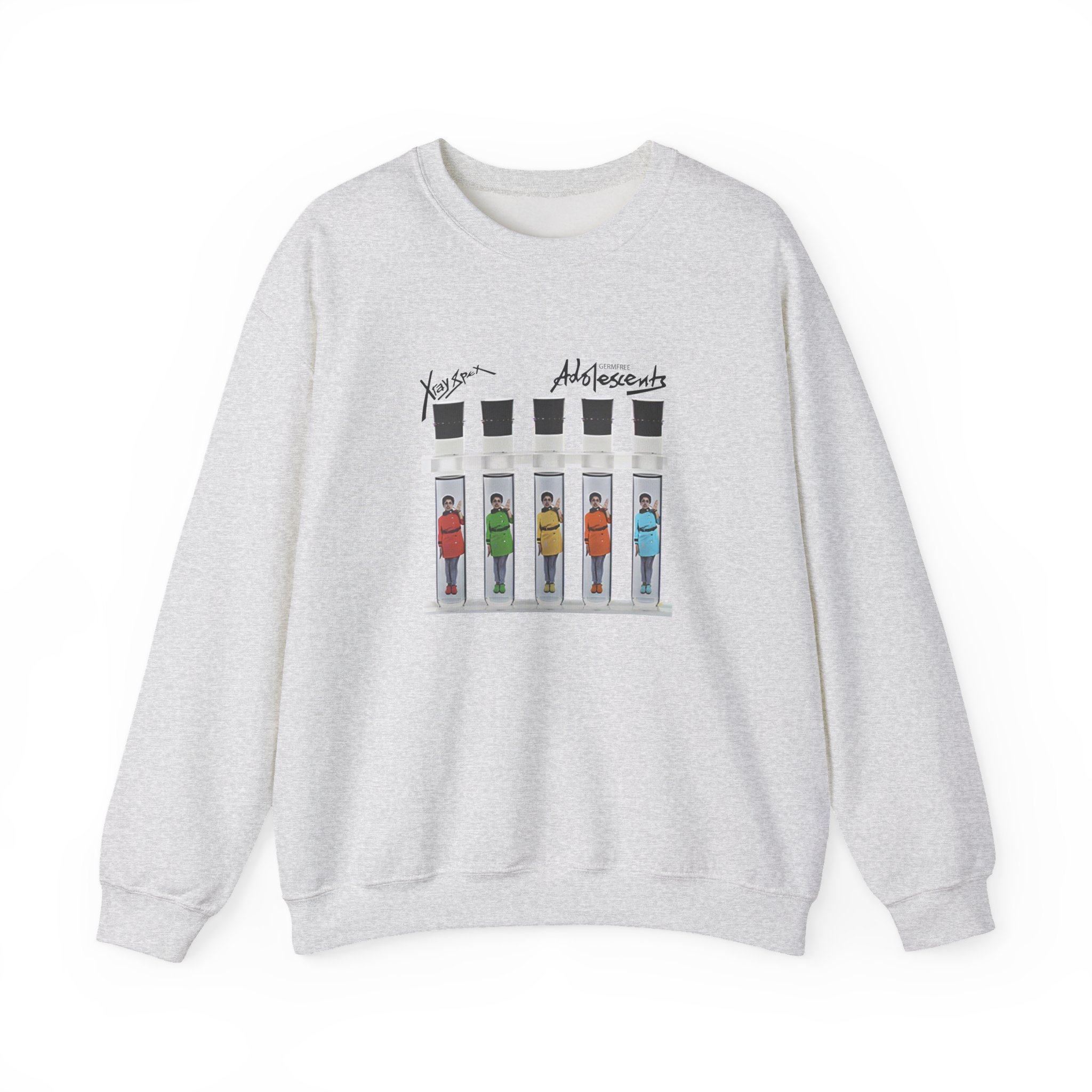 X-ray Spex Germ Free Five Tube Unisex Heavy Blend™ Crewneck Sweatshirt - Image 7