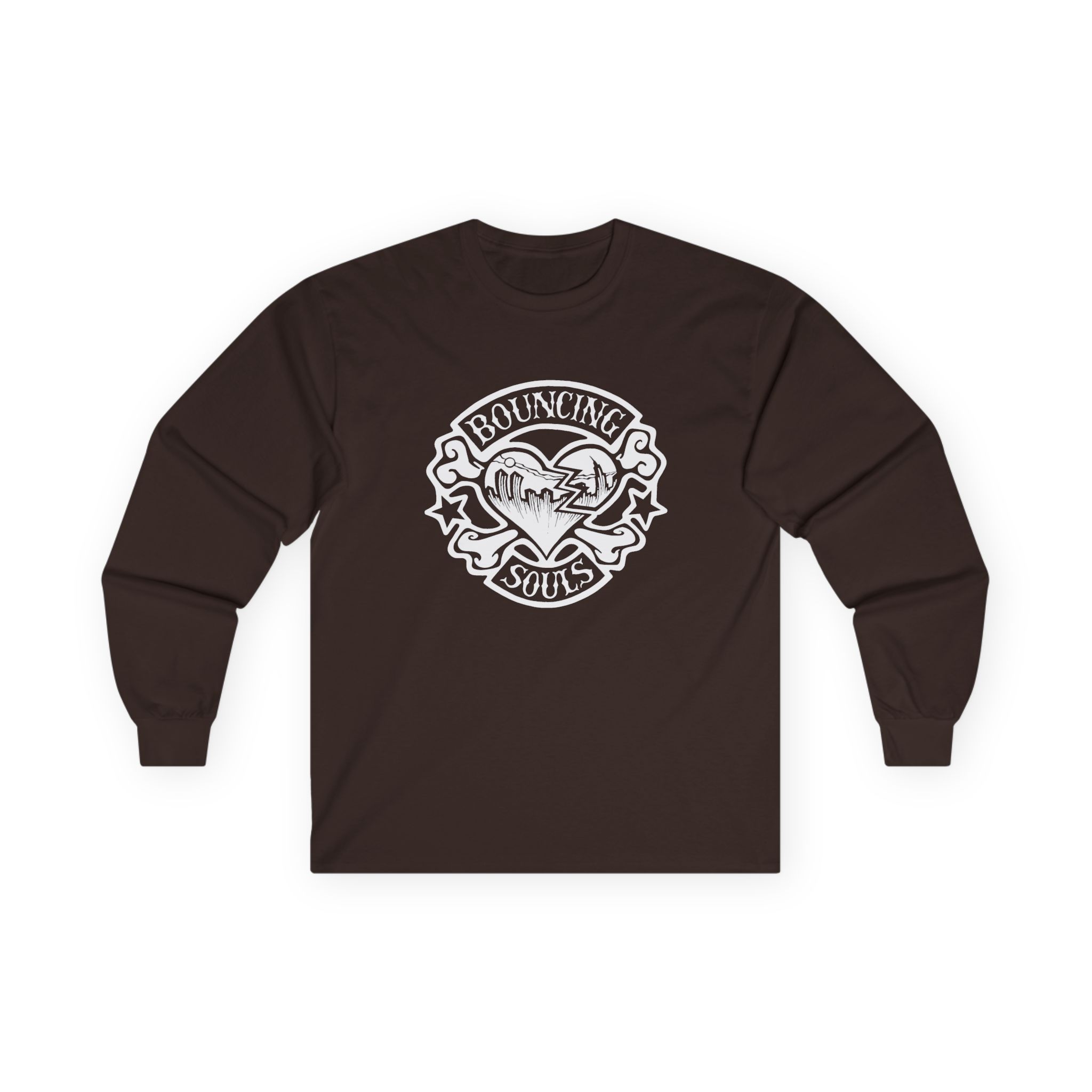 Cold Cuts the Bouncing Souls Rocker Heart Unisex Ultra Cotton Long Sleeve Tee - Image 5