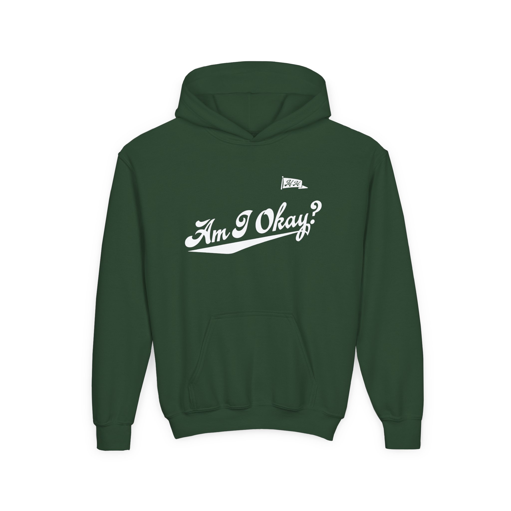 Megan Moroney Am I Okay? Youth Heavy Blend Hooded Sweatshirt - Image 5