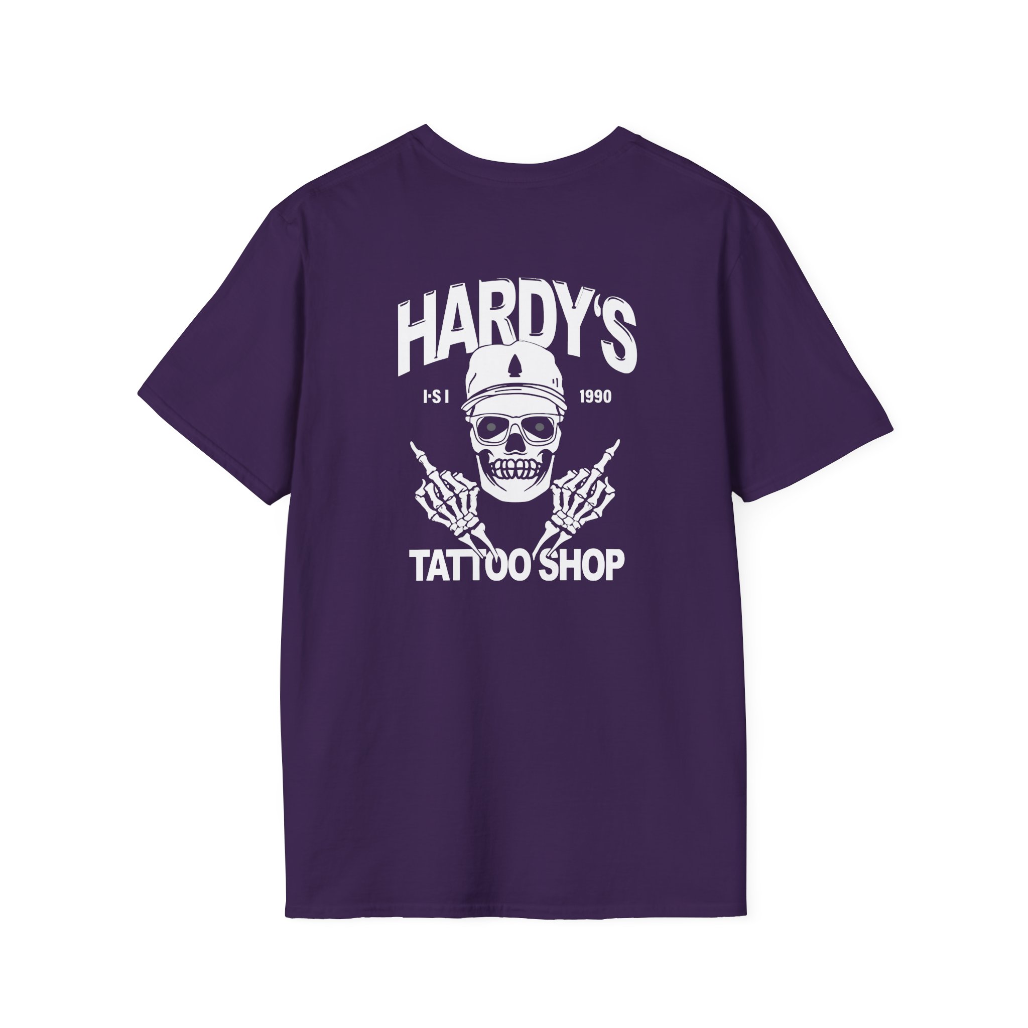Hd Tattoo Shop Unisex Softstyle T-Shirt - Image 18