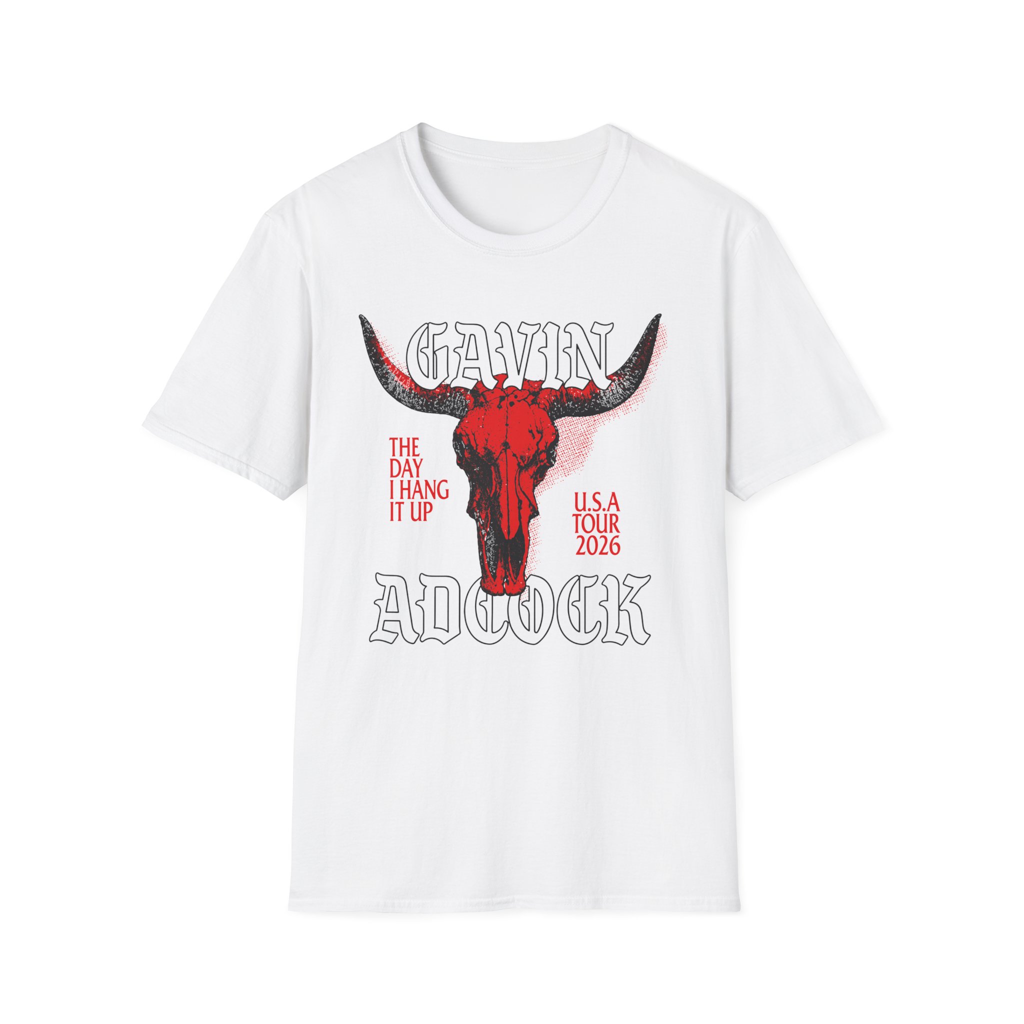 Gavin Adcock Ivory Steerhead Unisex Softstyle T-Shirt - Image 3