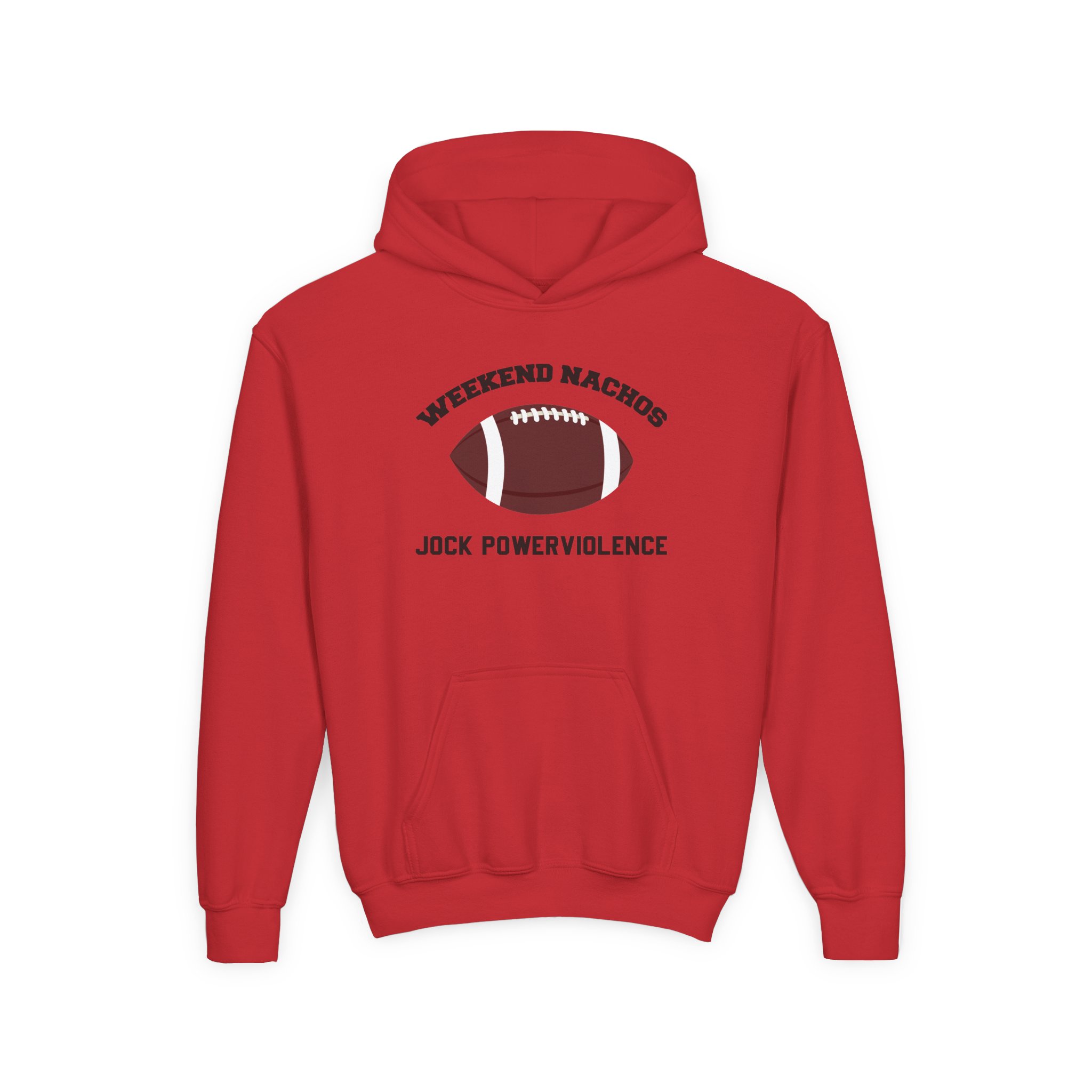 Youth Weekend Nachos Jock Heavy Blend Hooded Sweatshirt - Image 13