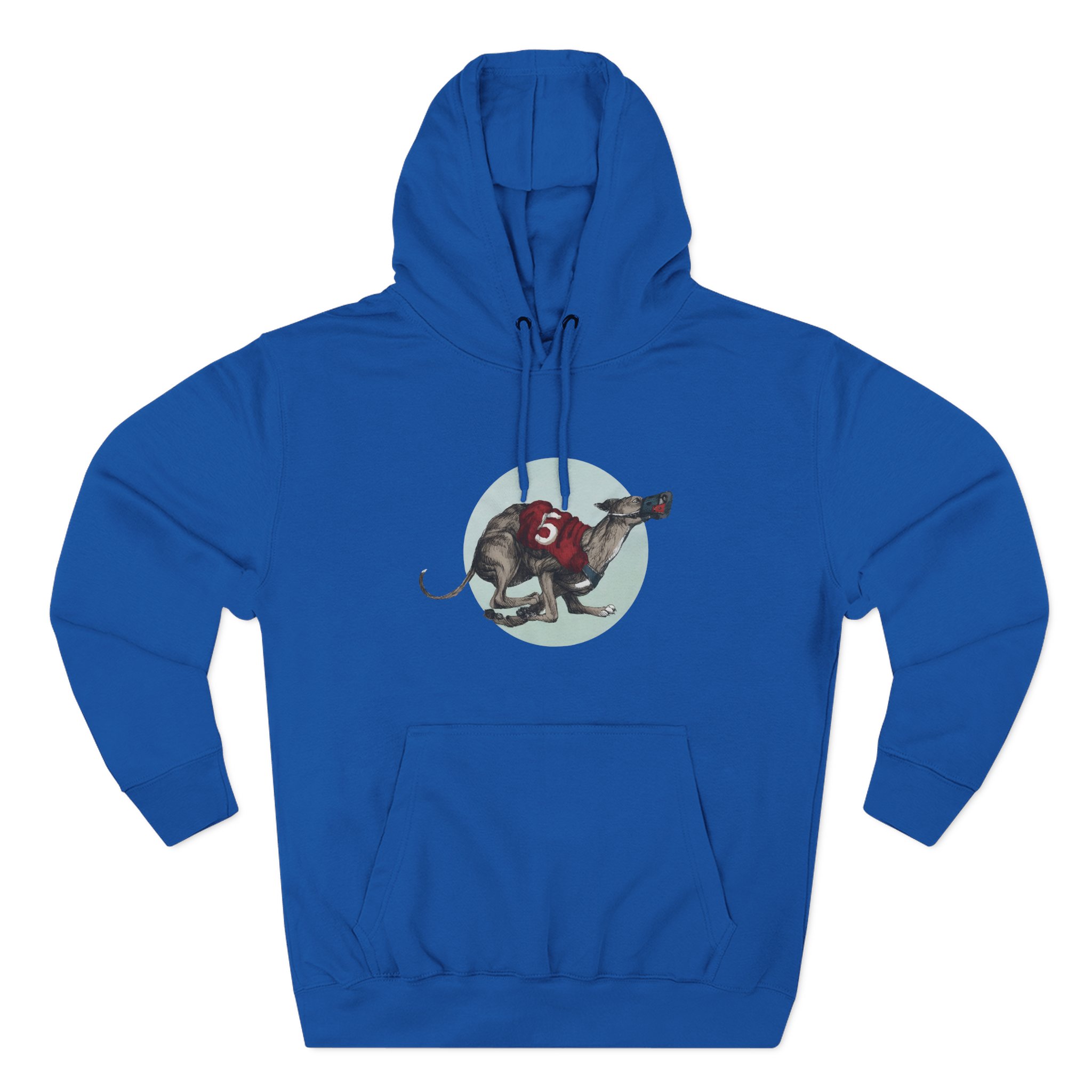 Greyhound Heather Smoke Three-Panel Fleece Hoodie - Image 9