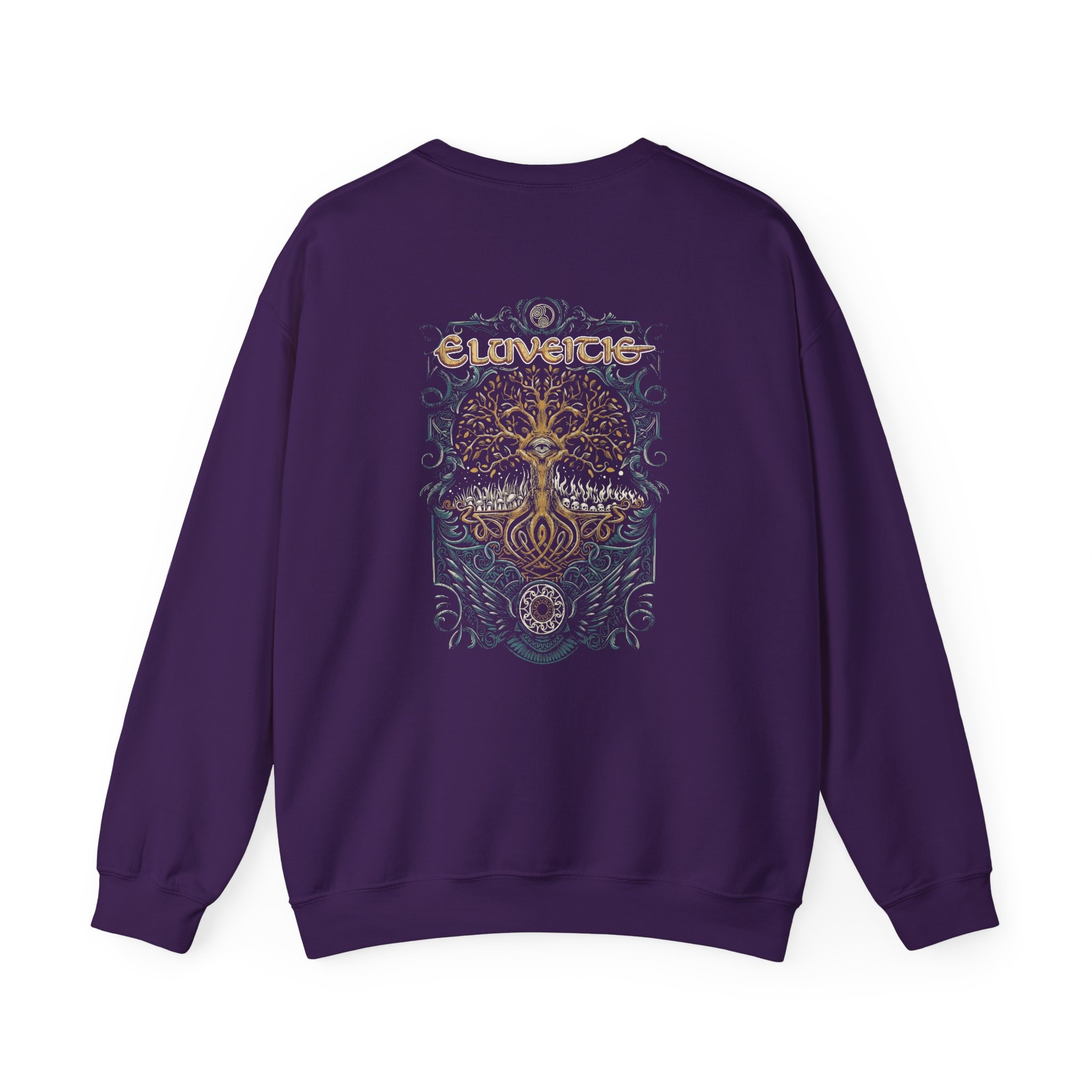 Eluveitie Celtic Tree Unisex Heavy Blend™ Crewneck Sweatshirt - Image 6