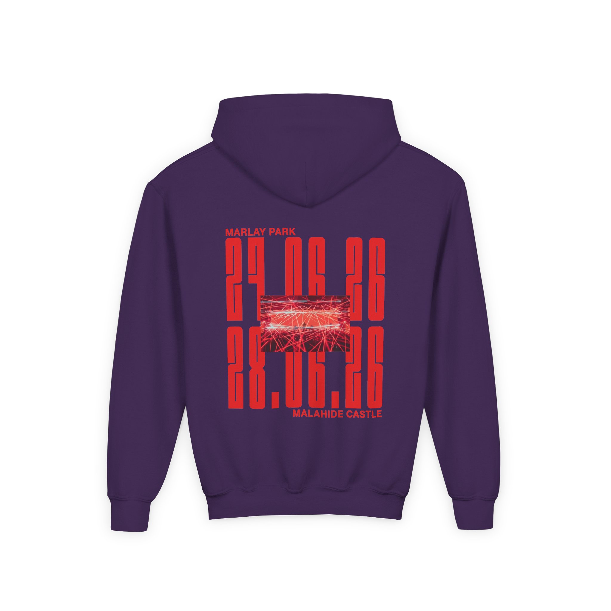 Youth Calvin Harris Malahide Castle Tour Heavy Blend Hooded Sweatshirt - Image 12