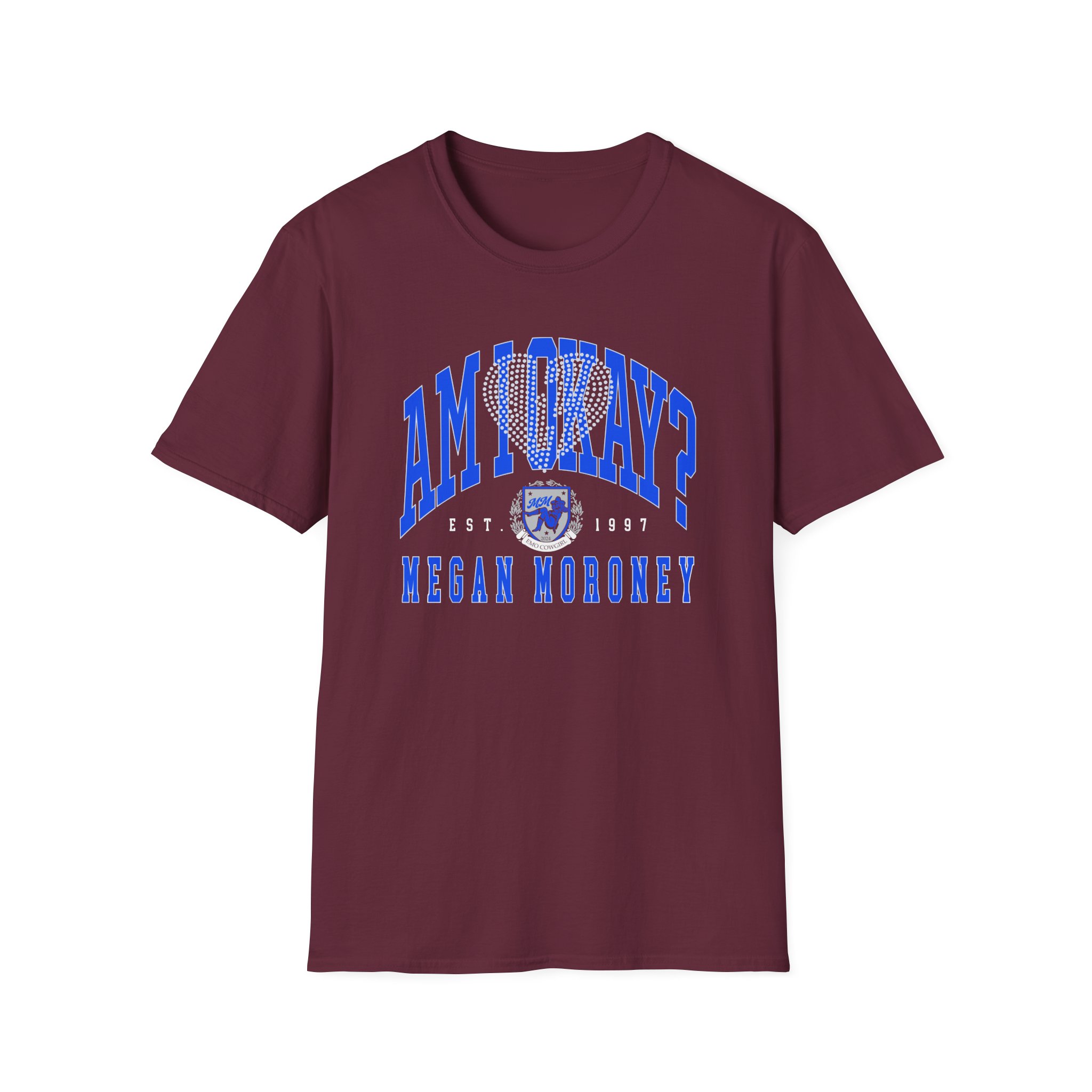 Megan Moroney Am I Okay? Rhinestone Unisex Softstyle T-Shirt - Image 3