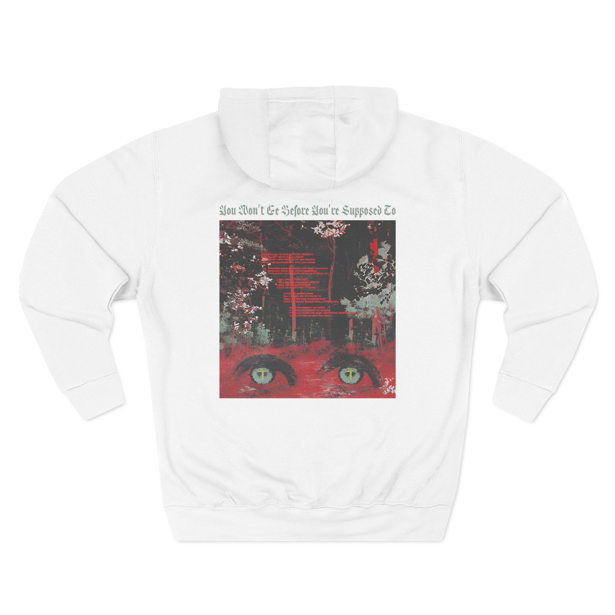 Knocked Loose Collecting Petals Three-Panel Fleece Hoodie - Image 2
