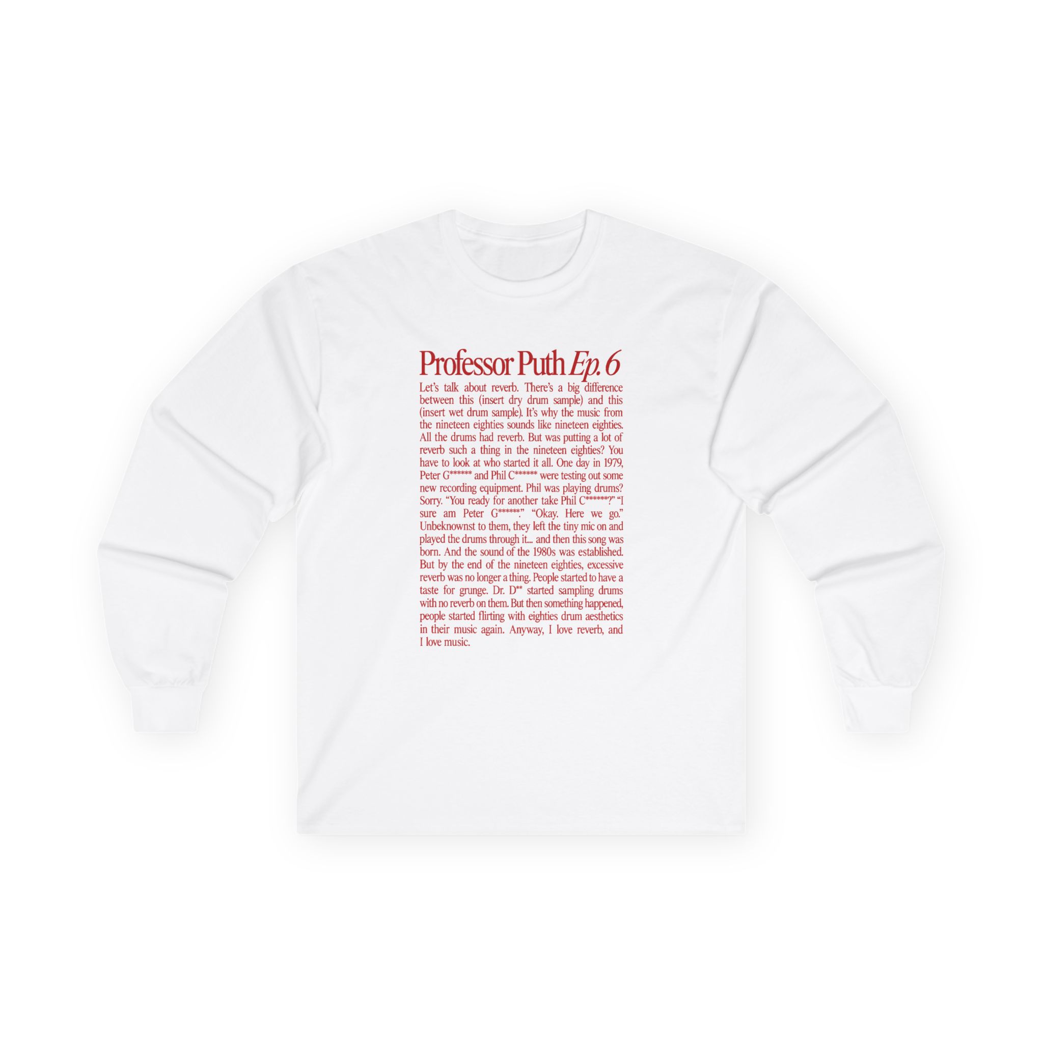Charlie Puth Professor Puth Unisex Ultra Cotton Long Sleeve Tee