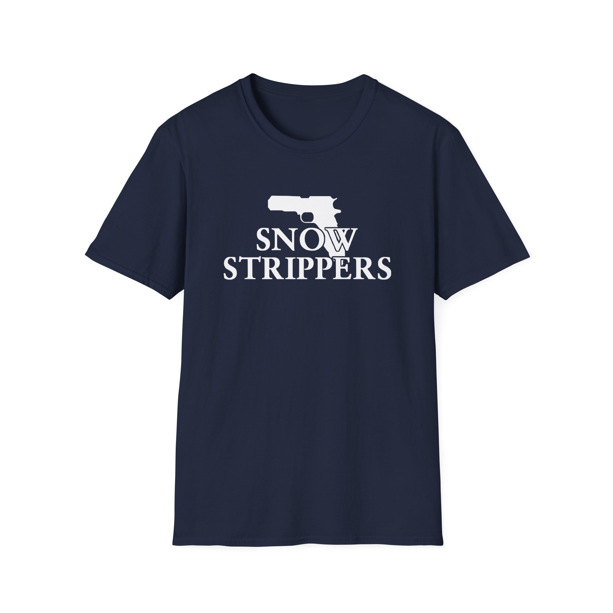 Snow Strippers Unisex Softstyle T-Shirt - Image 21