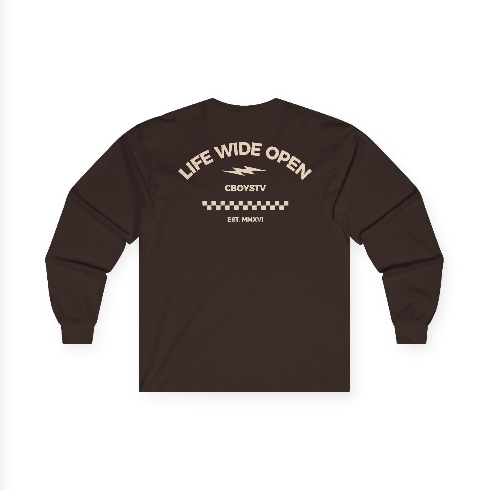 Cboystv Checkered Tournament Unisex Ultra Cotton Long Sleeve Tee - Image 6