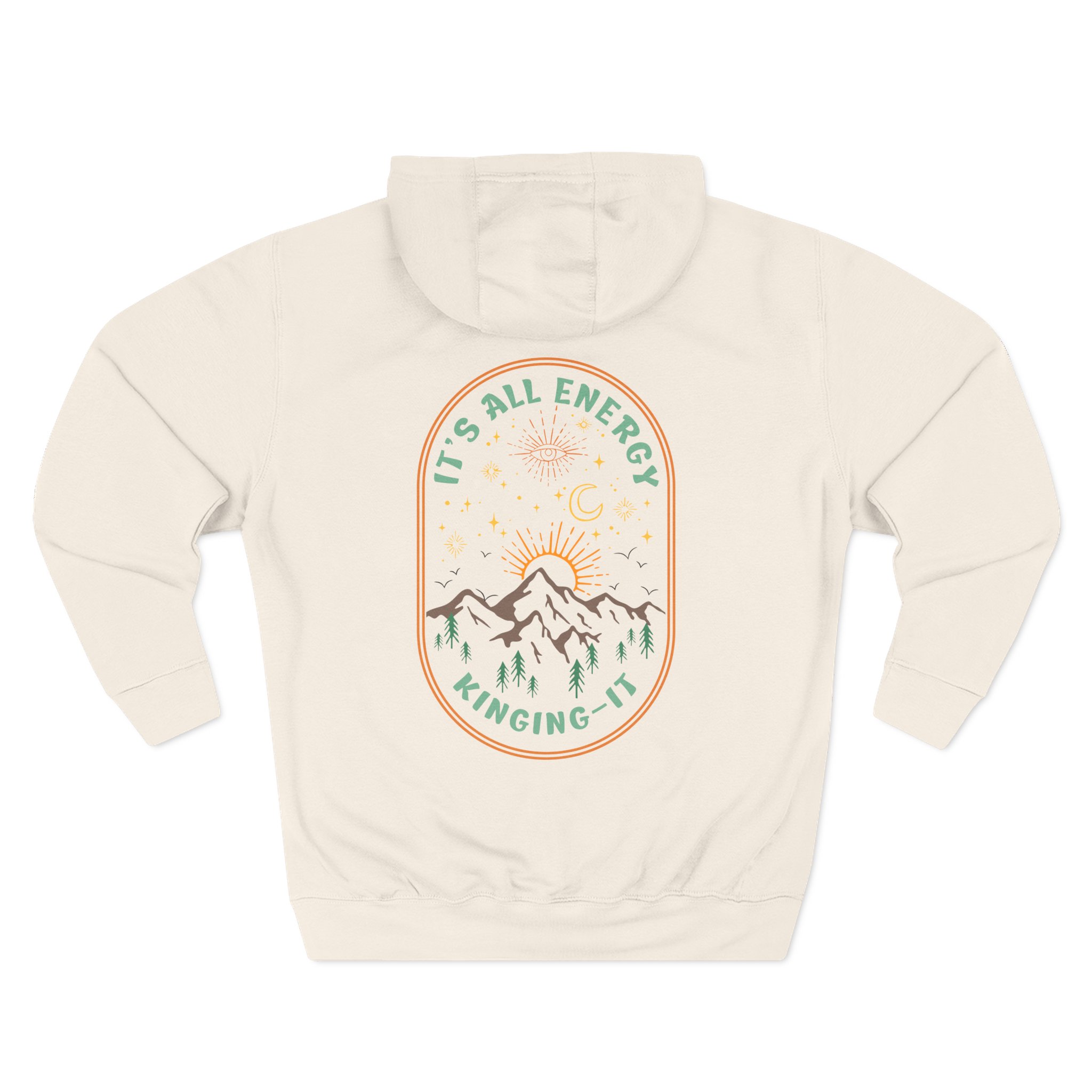 Kinging It It's All Energy Three-Panel Fleece Hoodie - Image 4