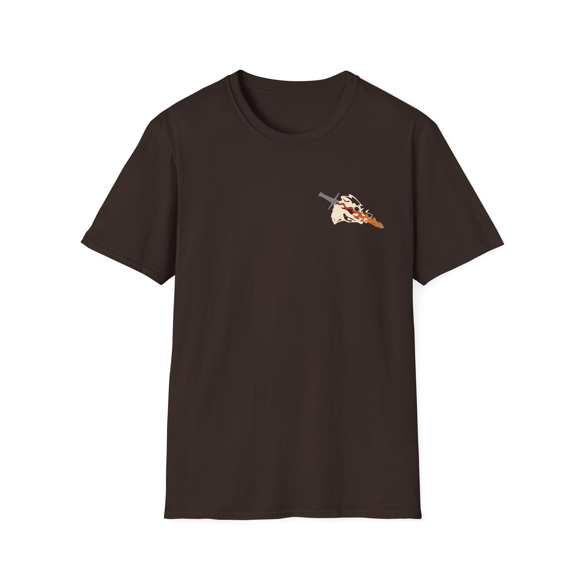 Bilmuri Flaming Sword Logo Unisex Softstyle T-Shirt - Image 3