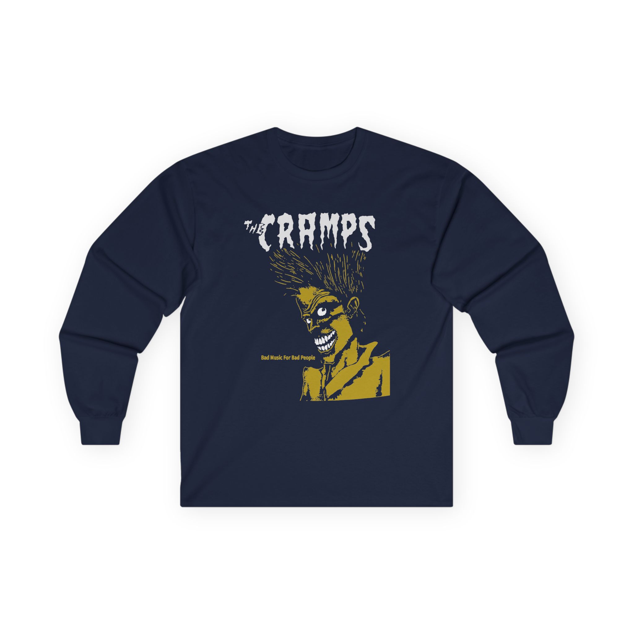 The Cramps Bad Music for Bad People Unisex Ultra Cotton Long Sleeve Tee - Image 7