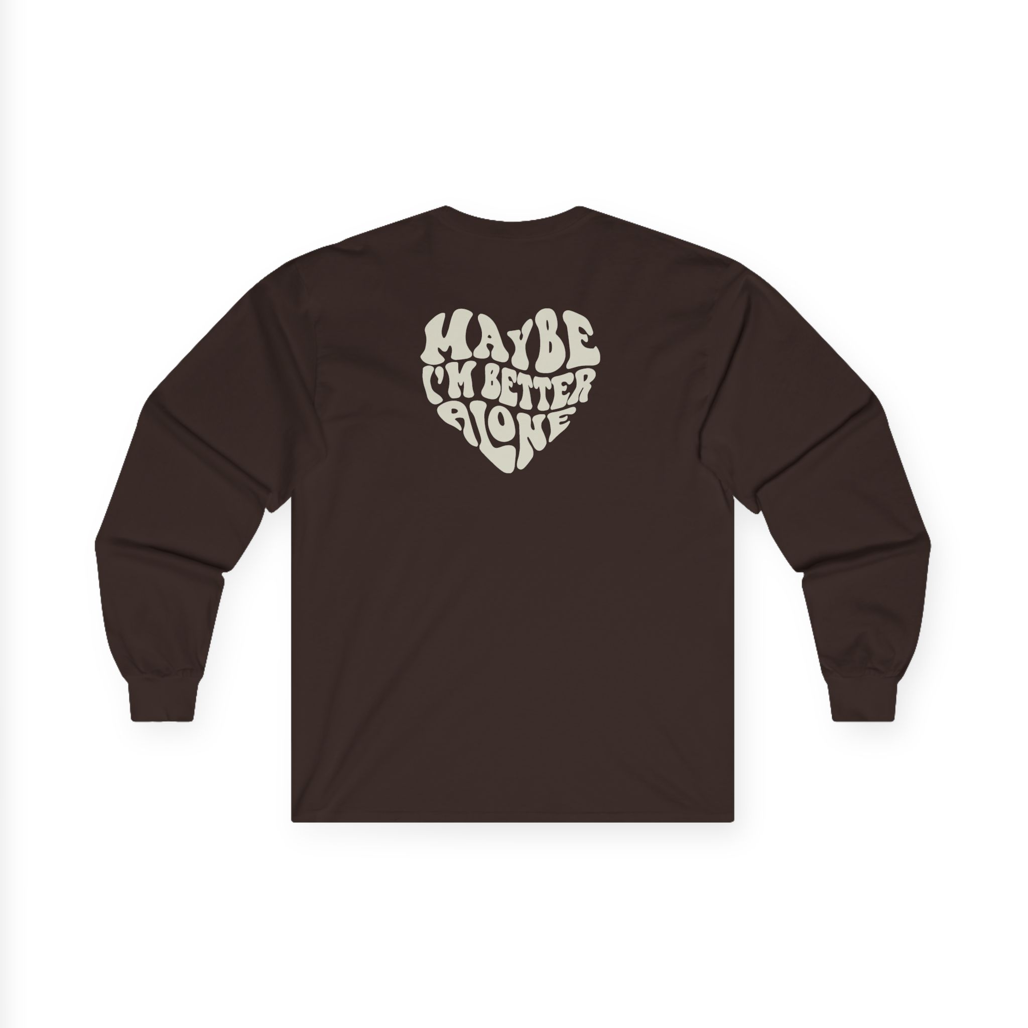 Benson Boone Maybe I Am Better Alone Unisex Ultra Cotton Long Sleeve Tee - Image 4