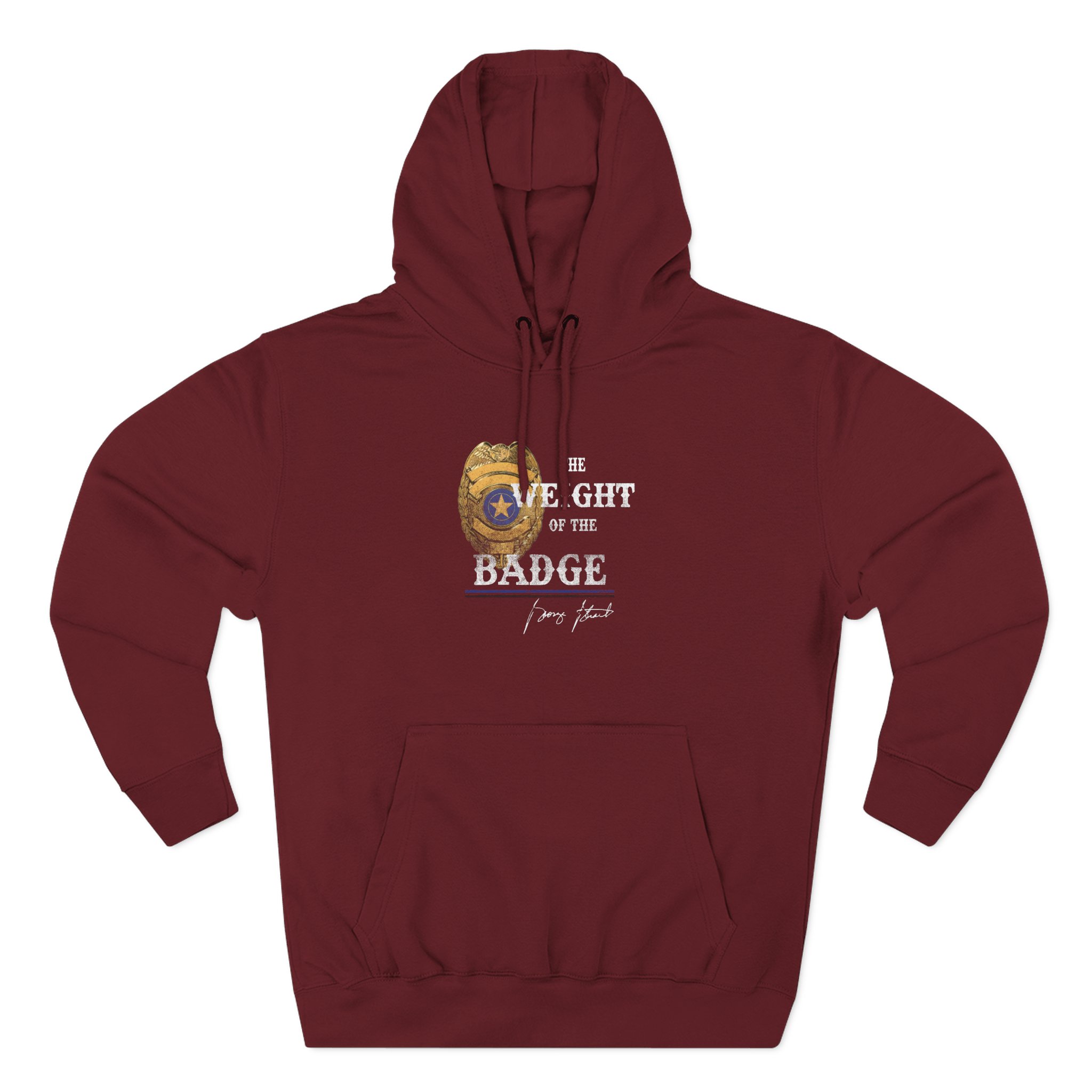 George Strait Gold Badge Three-Panel Fleece Hoodie - Image 7