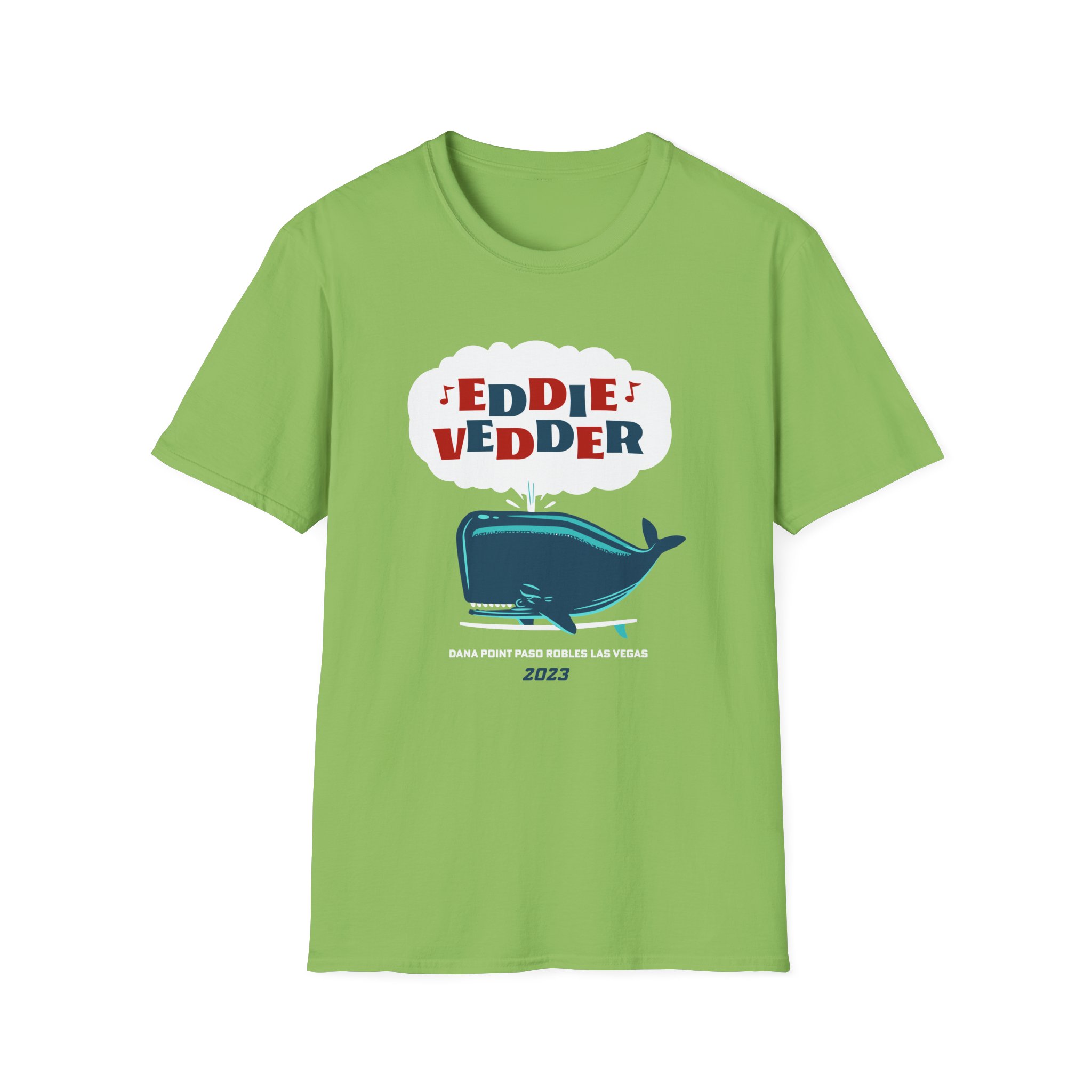 Eddie Vedder Whale Unisex Softstyle T-Shirt - Image 7