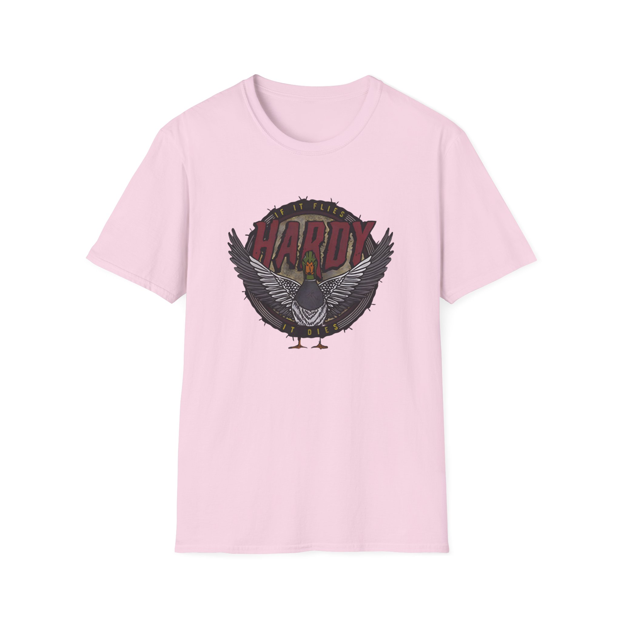 Hd if It Flies Unisex Softstyle T-Shirt - Image 29