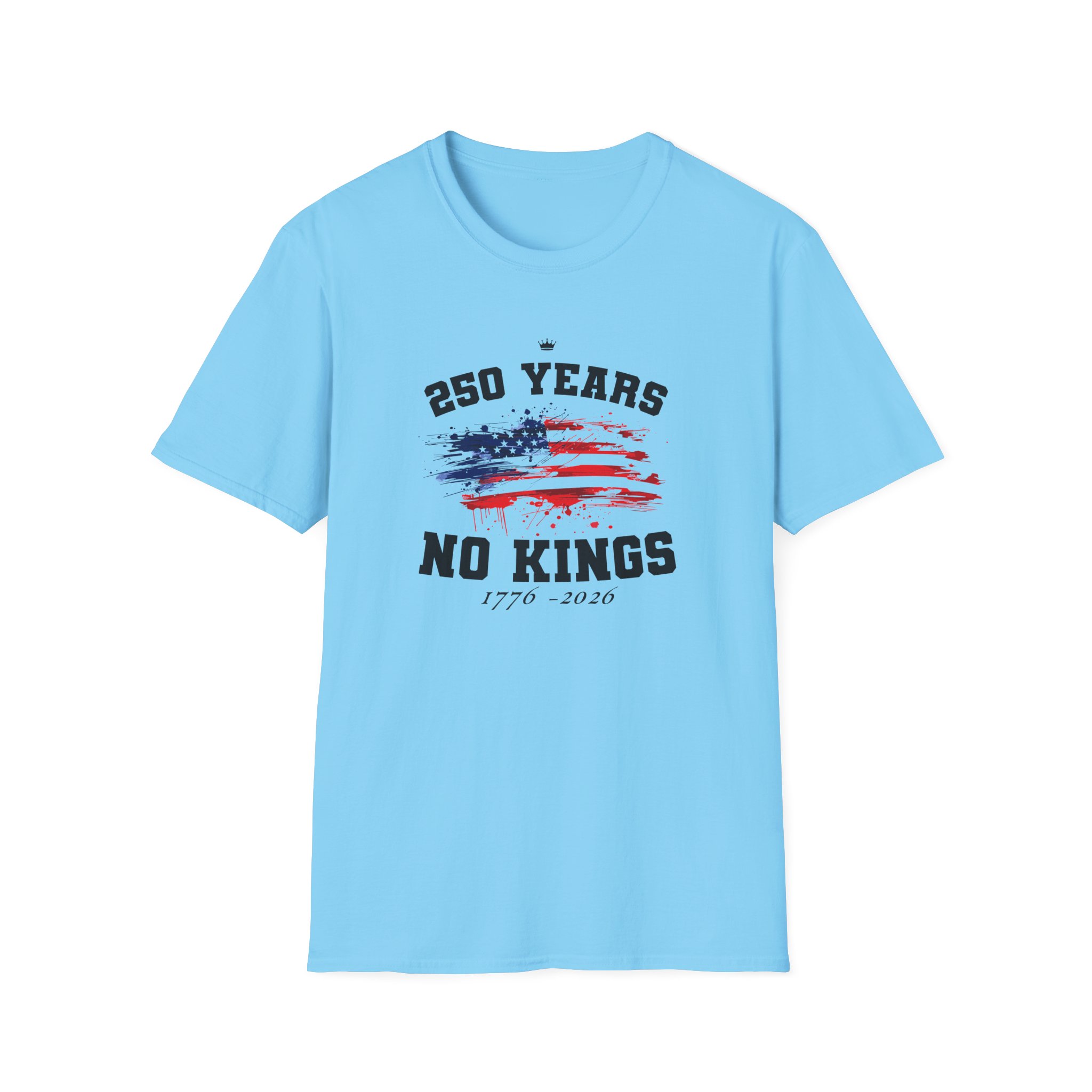 Valuetainment 250 Years No Kings Unisex Softstyle T-Shirt - Image 17