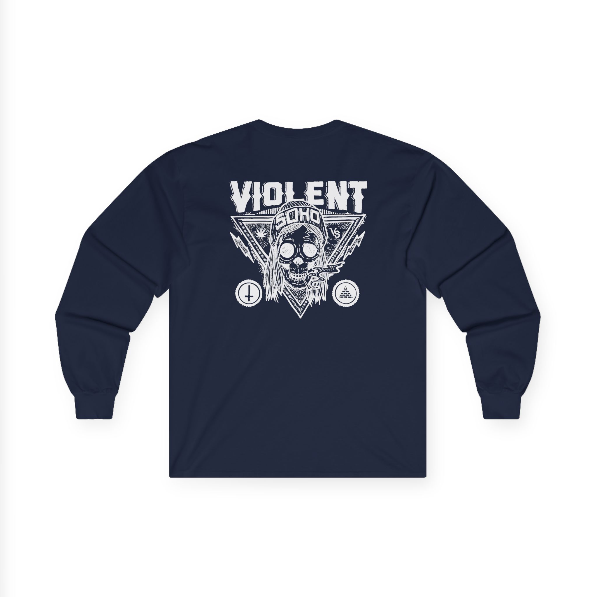Violent Soho Blazin Skull Unisex Ultra Cotton Long Sleeve Tee - Image 12