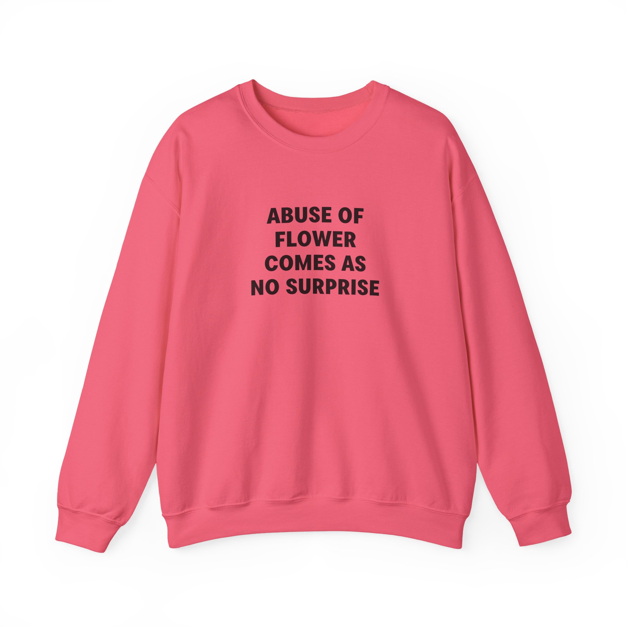 Jenny Holzer Abuse of Flower Comes as No Surprise Unisex Heavy Blend™ Crewneck Sweatshirt - Image 17