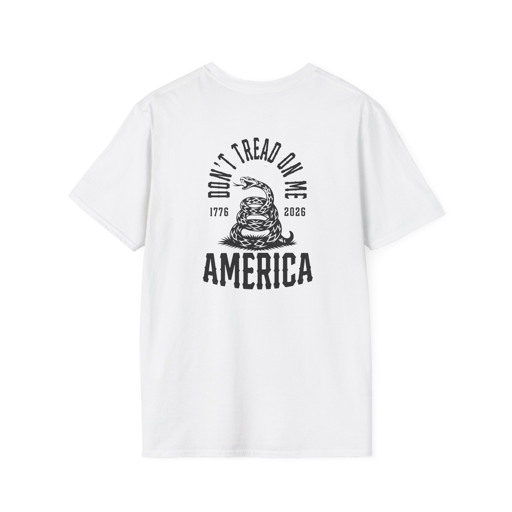 Valuetainment Don't Tread on Me Unisex Softstyle T-Shirt - Image 4