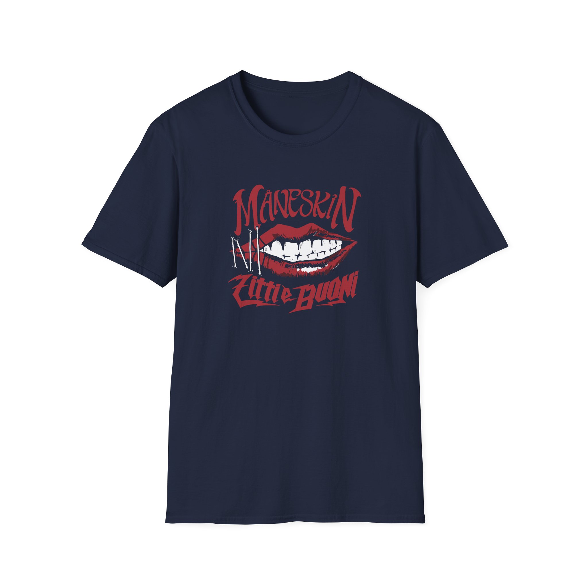 Maneskin ZITTI E BUONI Unisex Softstyle T-Shirt - Image 5