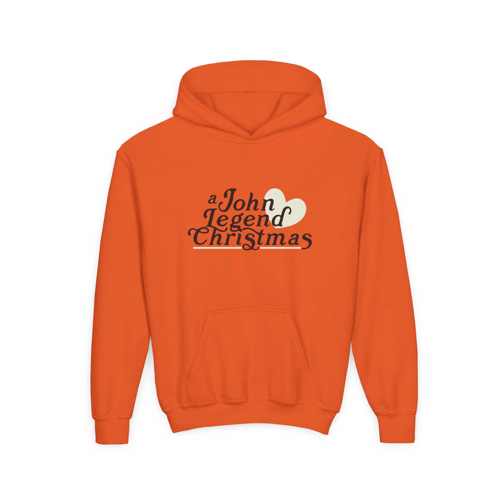 John Legend Christmas Youth Heavy Blend Hooded Sweatshirt - Image 9