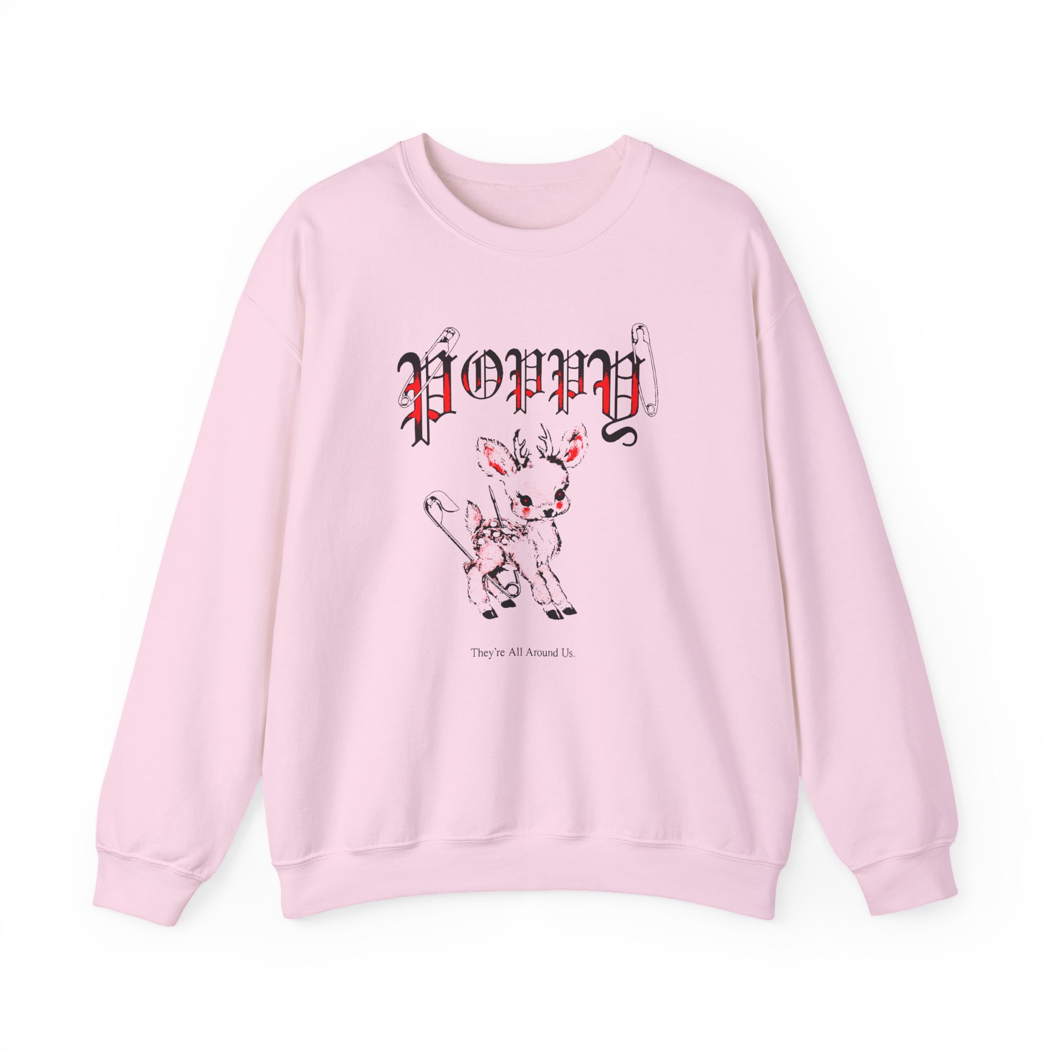 Poppy Deer Unisex Heavy Blend™ Crewneck Sweatshirt - Image 7