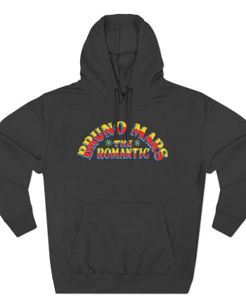 Bruno Mars the Romantic Halo Three-Panel Fleece Hoodie
