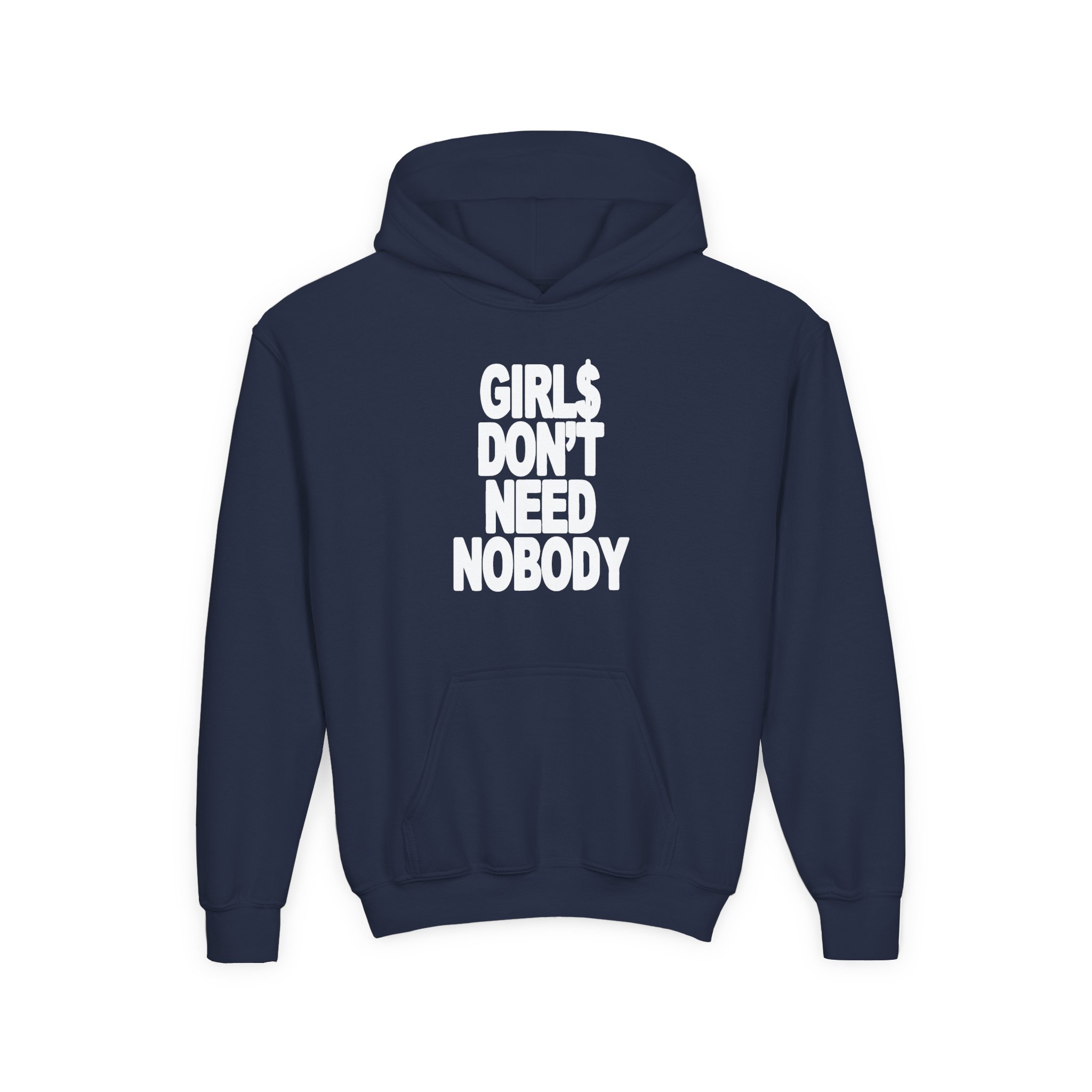 Dom Dolla Don't Need Nobody Youth Heavy Blend Hooded Sweatshirt - Image 13
