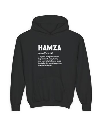 Hamza Name Youth Heavy Blend Hooded Sweatshirt
