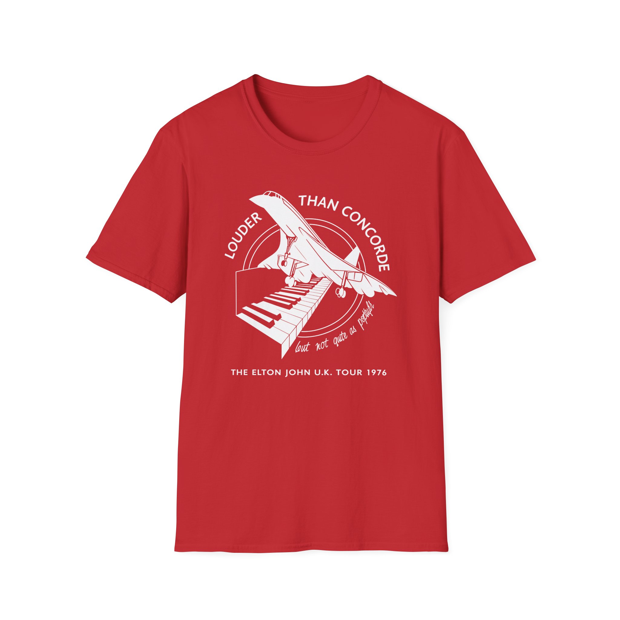Ej Farewell Vintage Louder Than Concorde Unisex Softstyle T-Shirt - Image 25