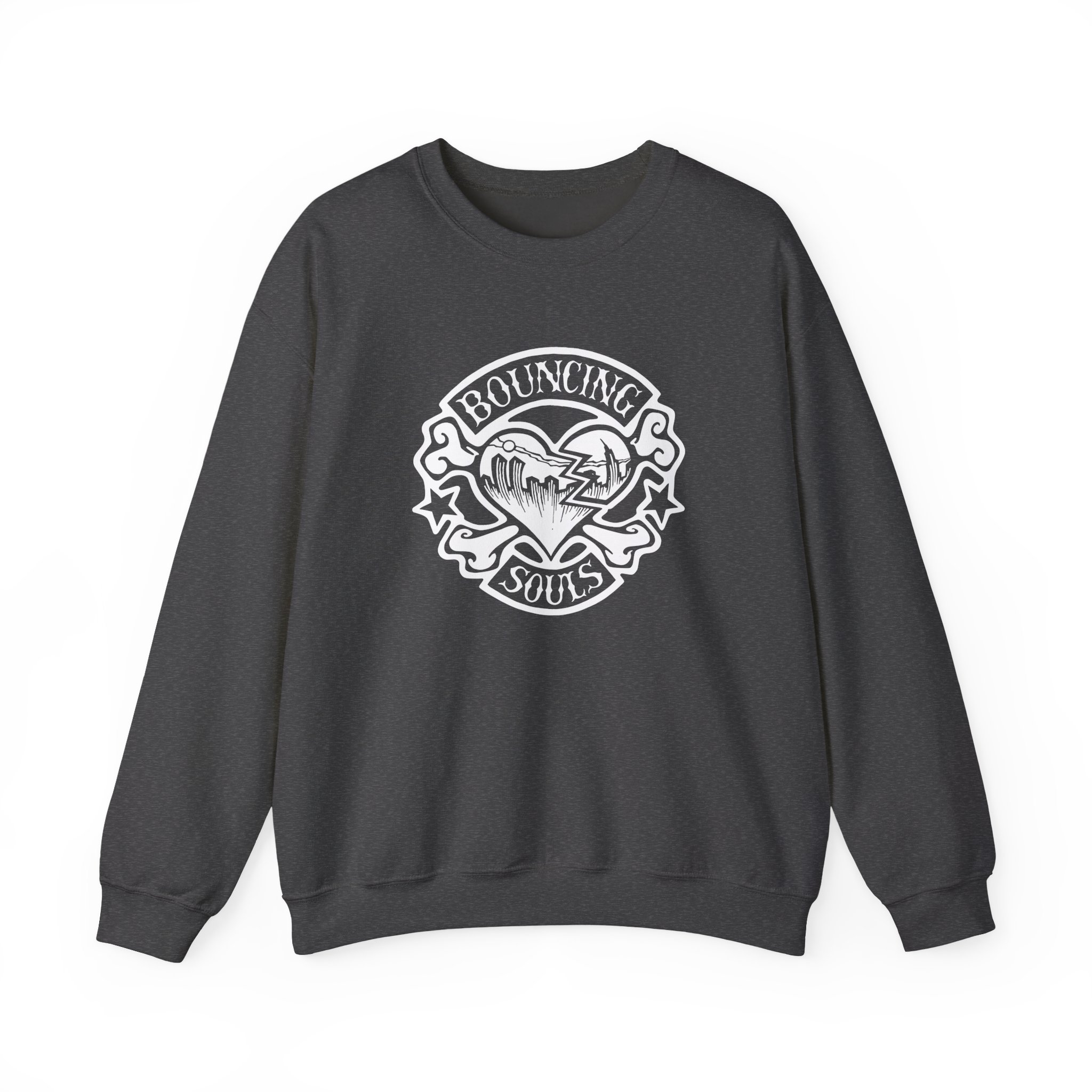 Cold Cuts the Bouncing Souls Rocker Heart Unisex Heavy Blend™ Crewneck Sweatshirt - Image 13