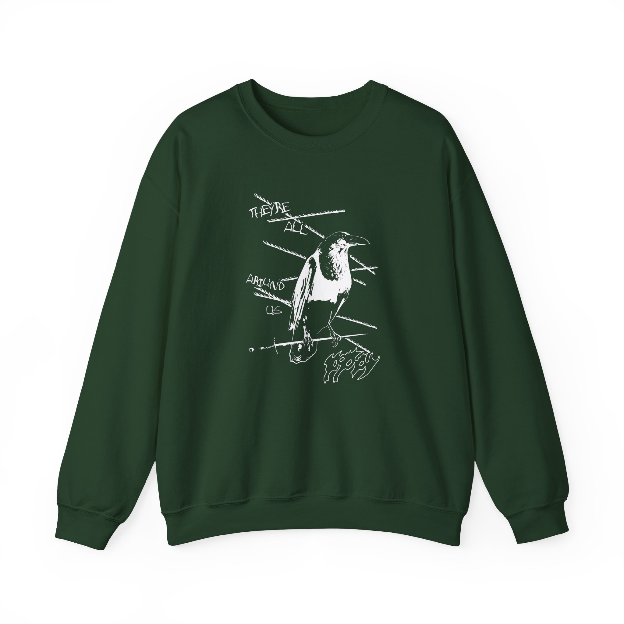 Poppy They're All Around Us Unisex Heavy Blend™ Crewneck Sweatshirt - Image 5