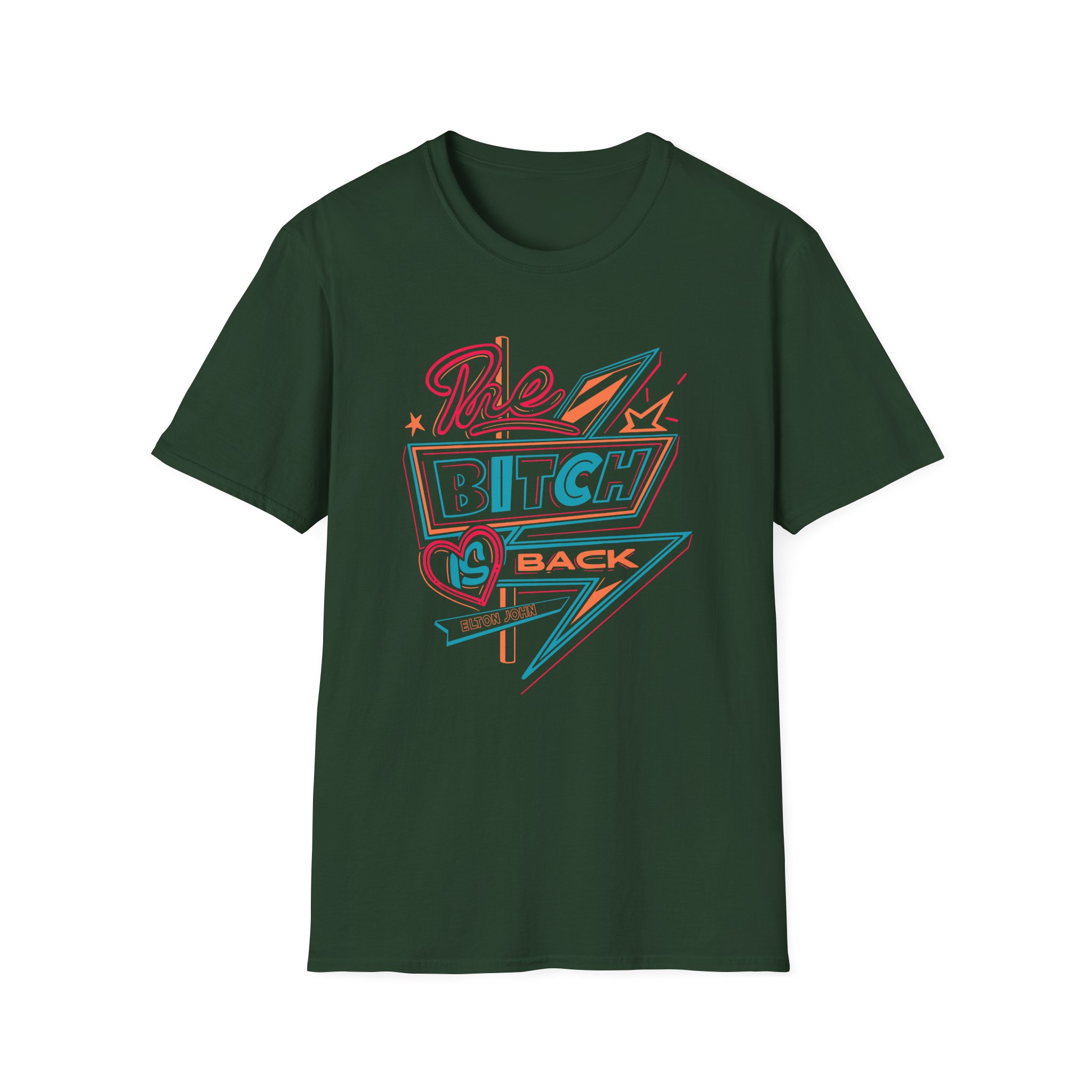 EJ Farewell The Bitch is Back Sign Unisex Softstyle T-Shirt - Image 5