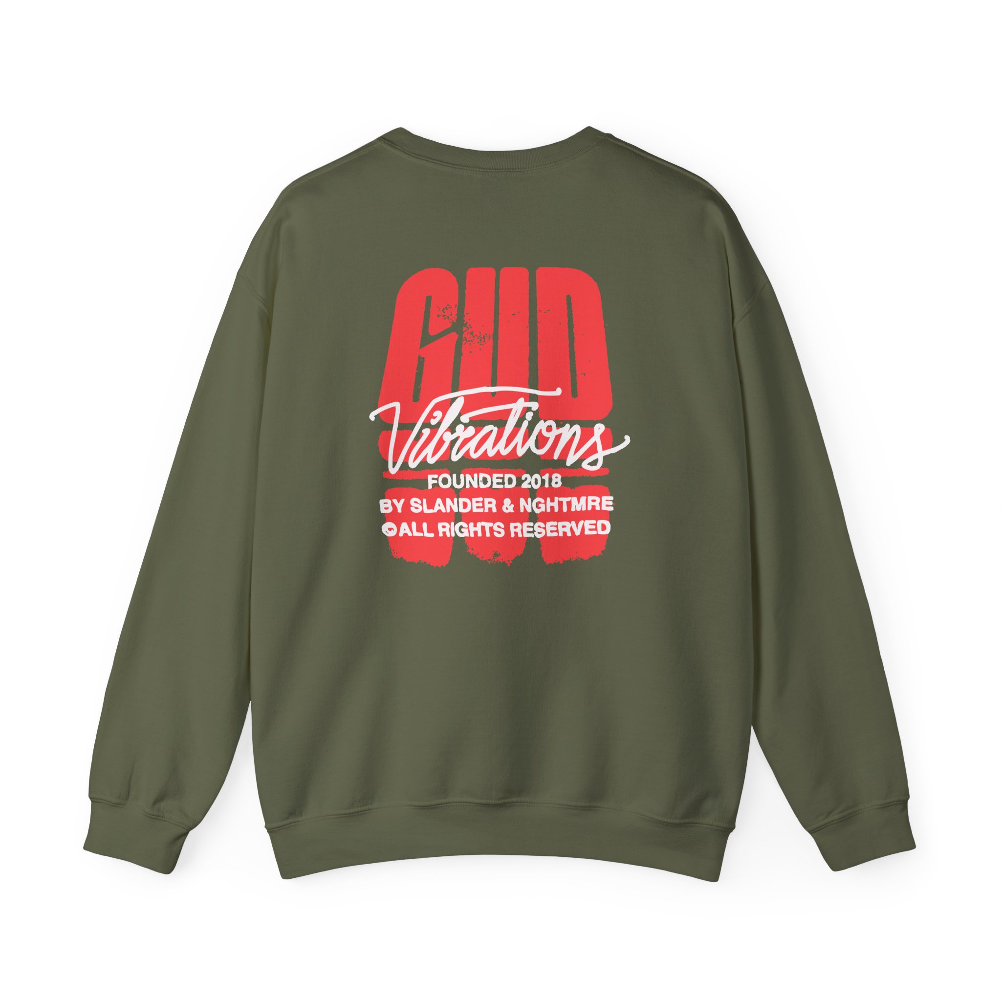 Slander Gud Vibrations Graffiti Unisex Heavy Blend™ Crewneck Sweatshirt - Image 6