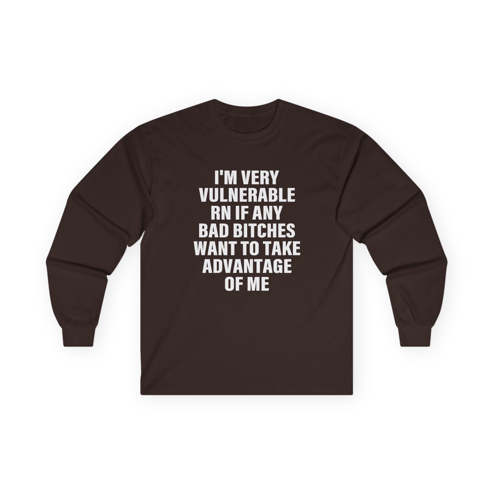 Dom Dolla I'm Very Vulnerable Rn if Any Bad Bitches Want to Take Advantage of Me Unisex Ultra Cotton Long Sleeve Tee - Image 5
