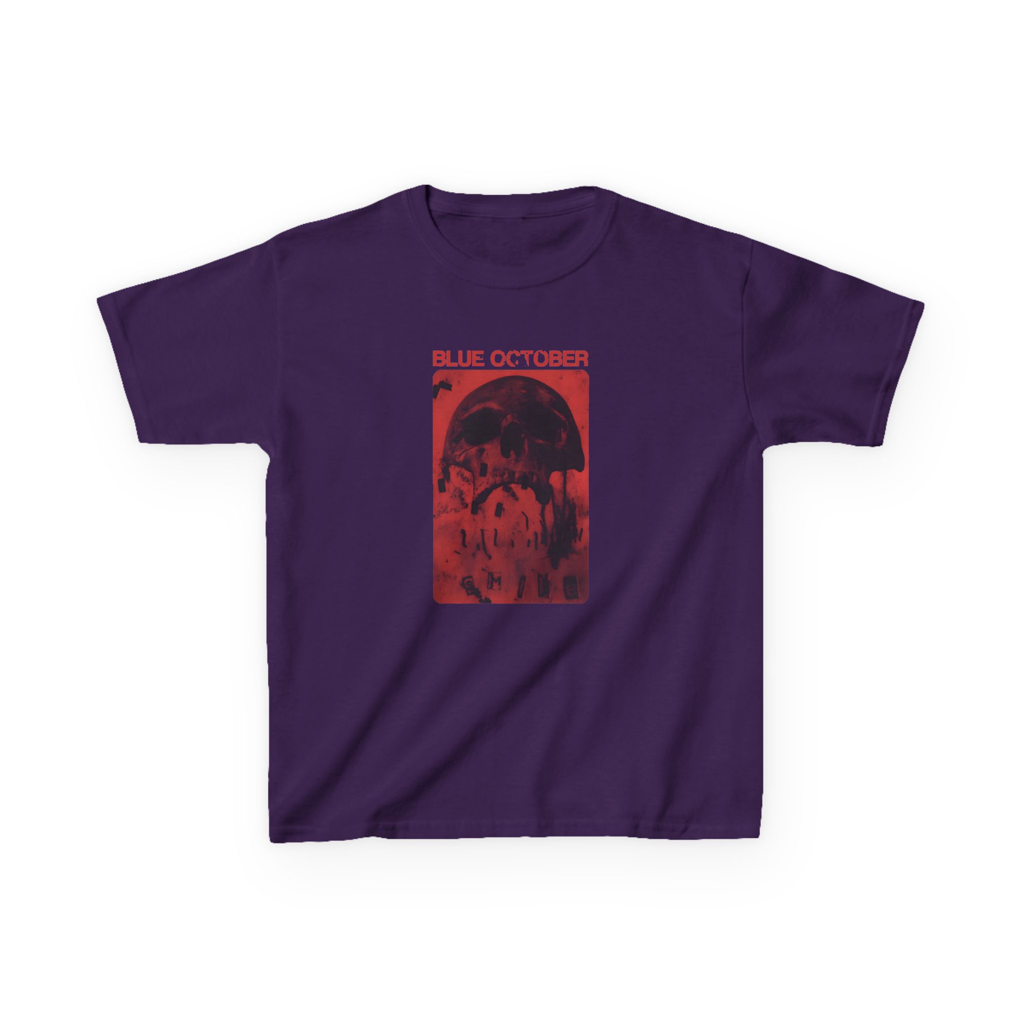Blue October Skull Smile Kids Heavy Cotton™ Tee - Image 7
