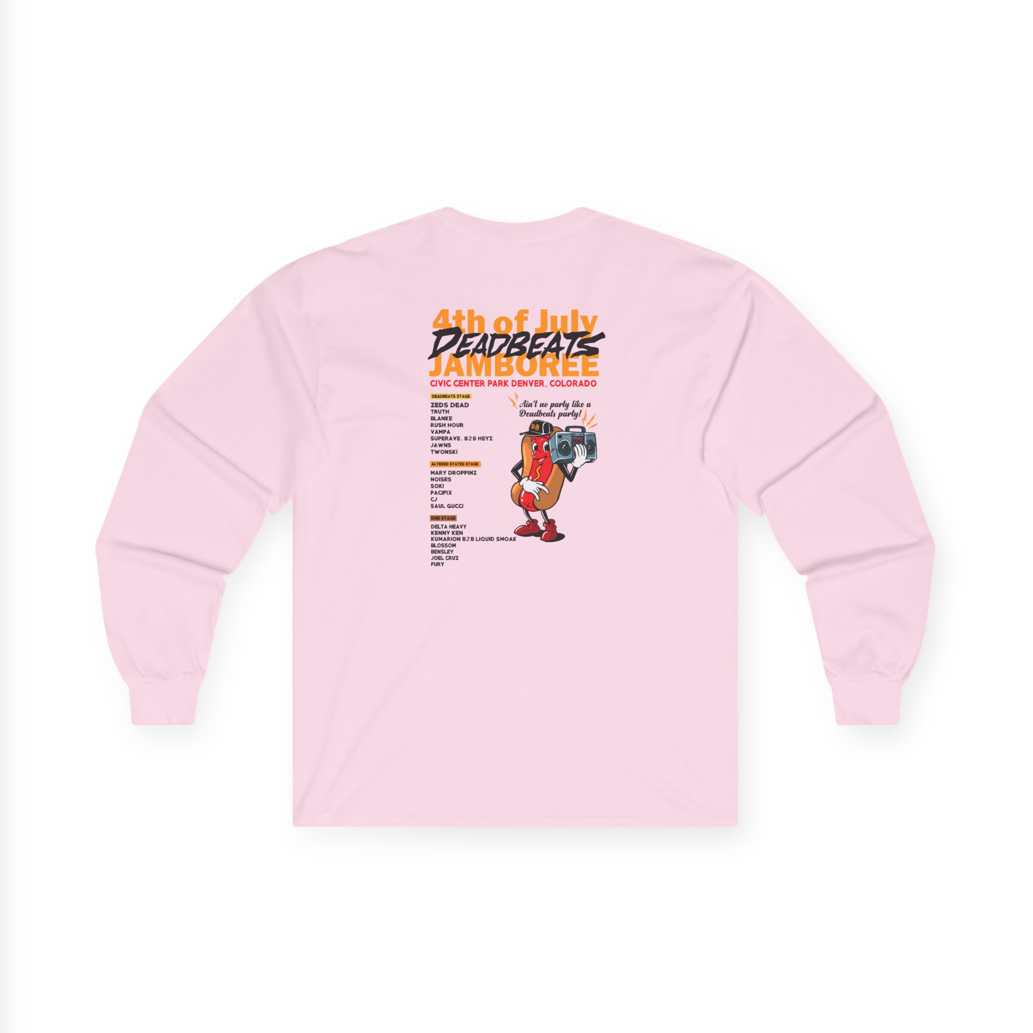Deadbeats Jamboree Hot Dog Unisex Ultra Cotton Long Sleeve Tee - Image 10