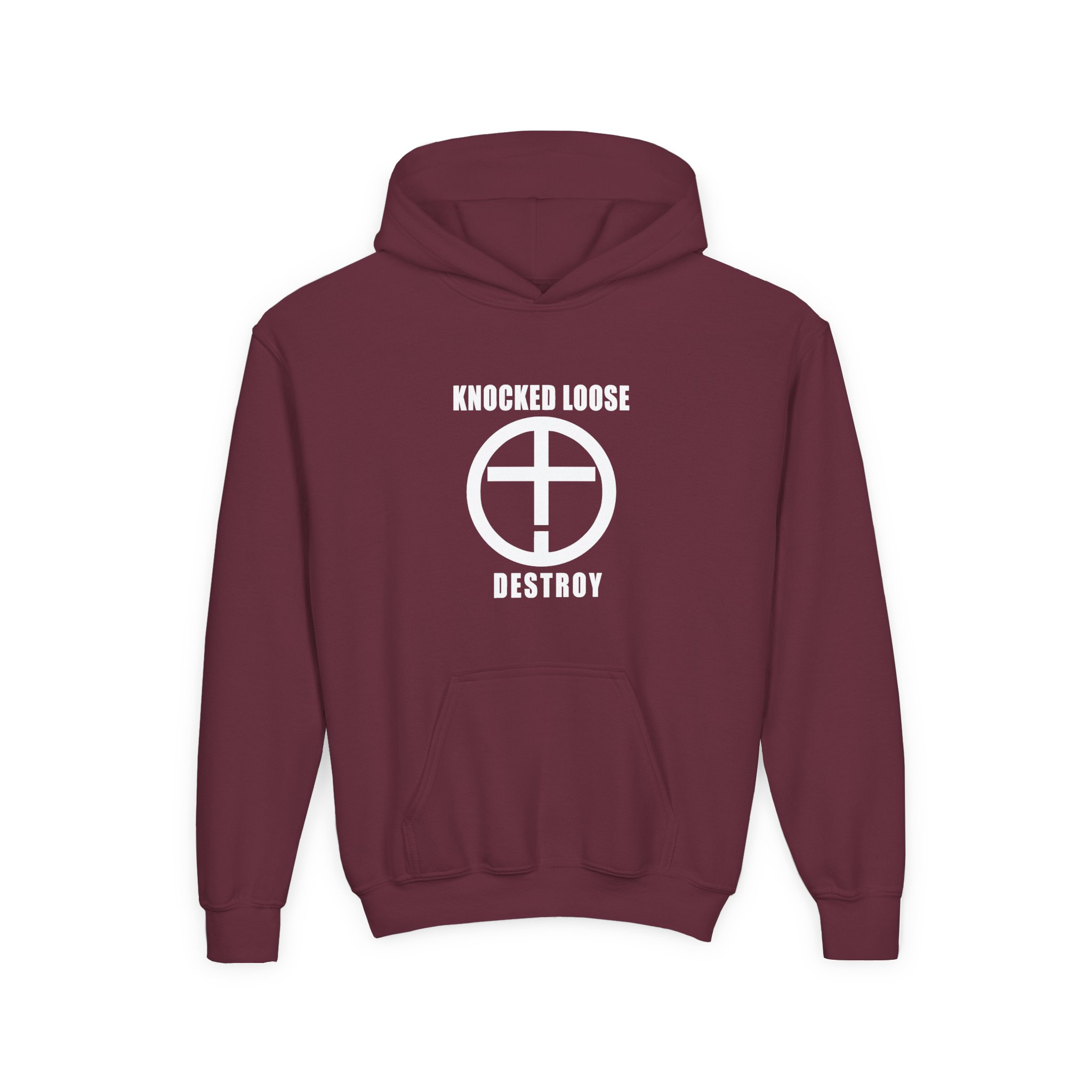 Knocked Loose Destroy Youth Heavy Blend Hooded Sweatshirt - Image 3