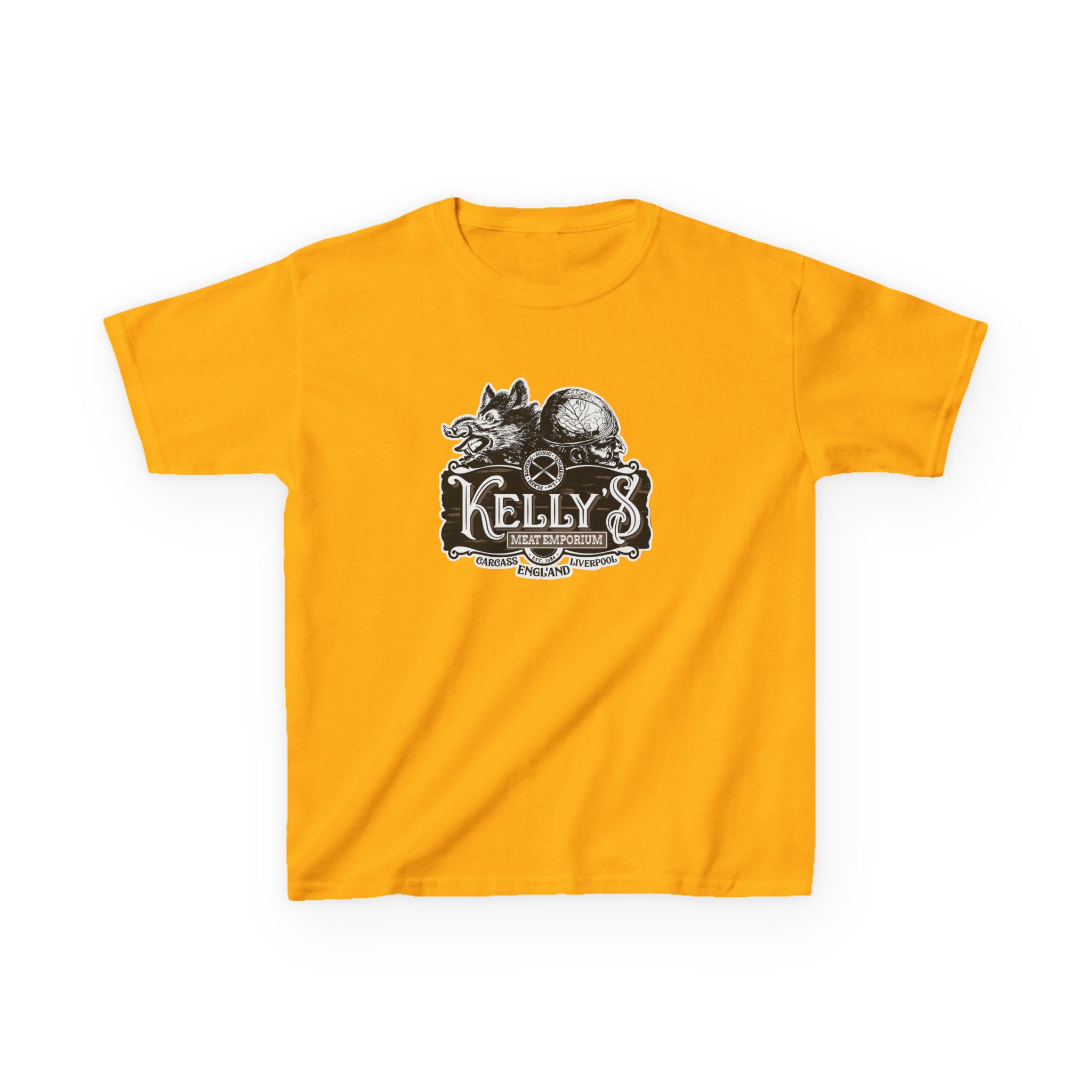 Carcass Kelly's Meat Emporium Kids Heavy Cotton™ Tee - Image 3